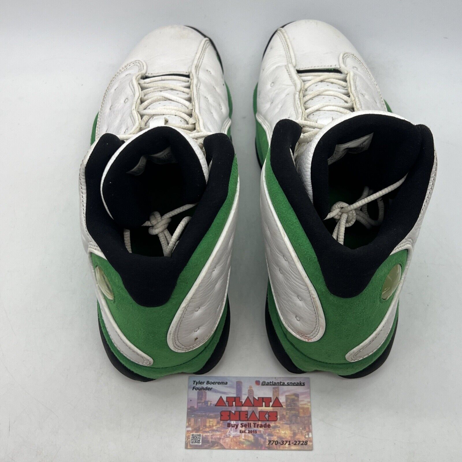 Size 13 - Jordan 13 Retro Lucky Green 2020 White Green Suede - (DB6537-113)