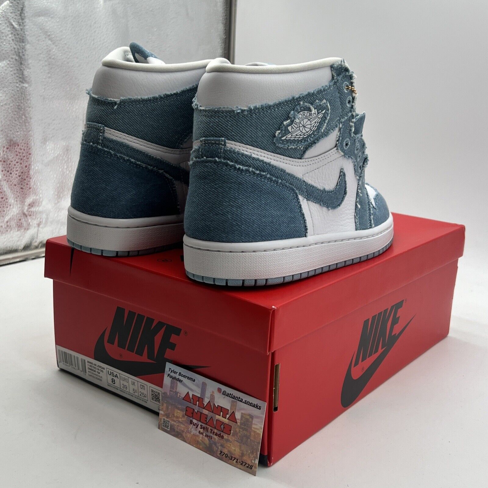 Size 8 - Air Jordan 1 High OG Denim 2022 (DM9036-104)