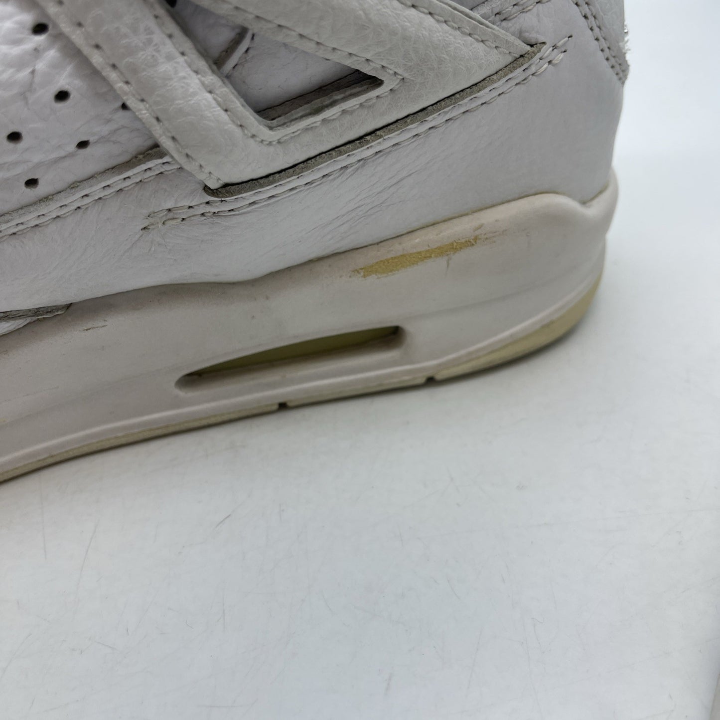 Size 13 - Air Jordan 4 Retro+ 2000 Bling White Silver Leather (136030-111)