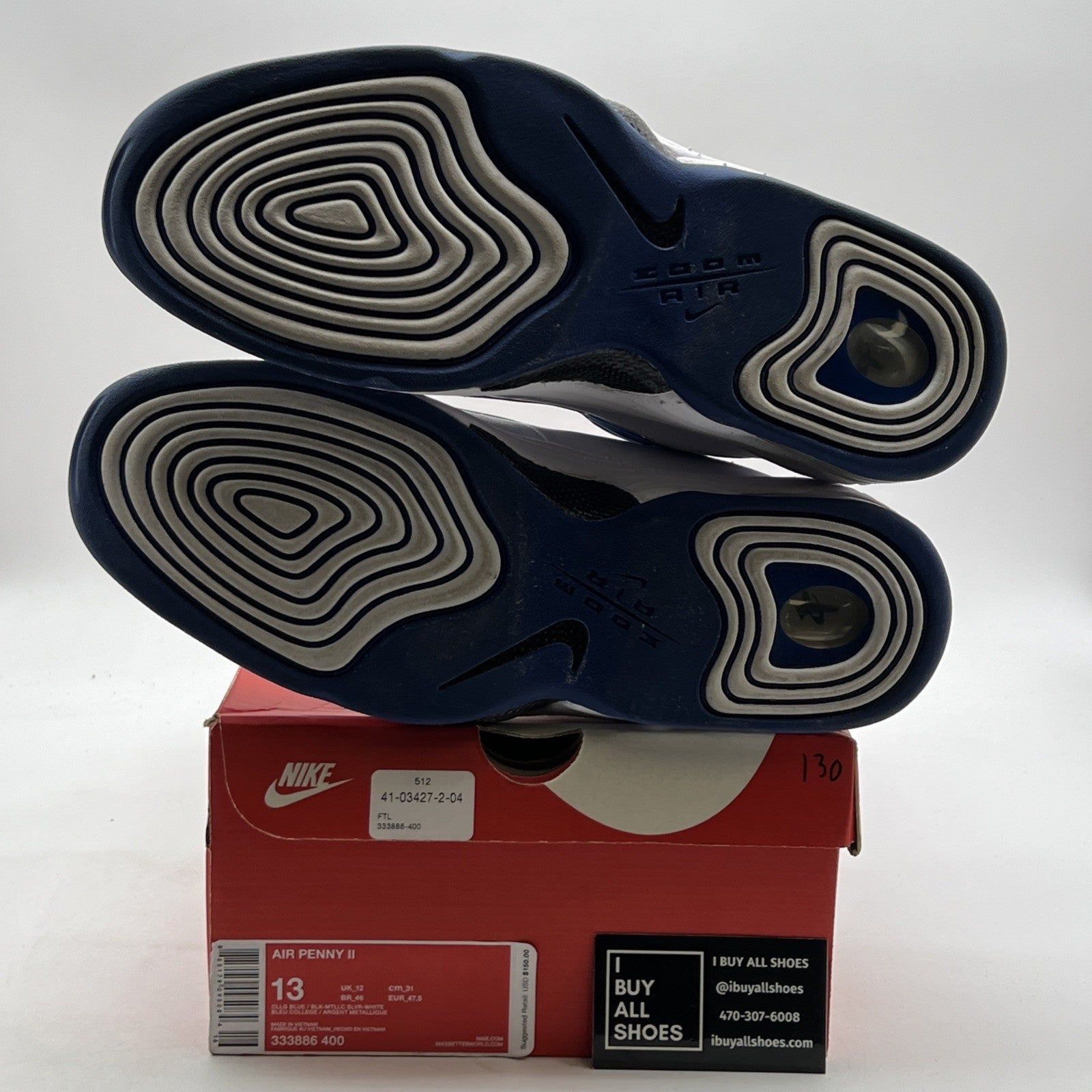 Size 13 - Nike Air Penny 2 2016 Atlantic Blue (333886-400)