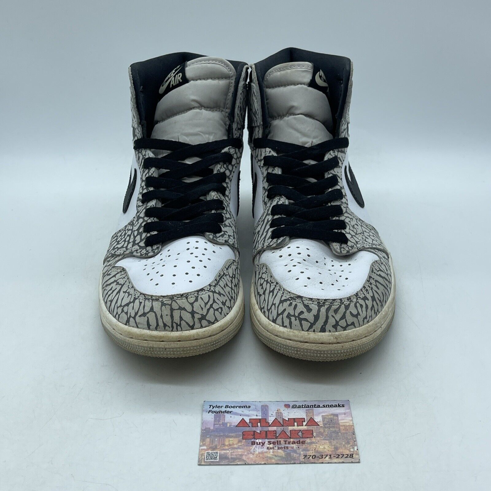 Size 8.5 - Air Jordan 1 Retro OG High White Cement Grey Suede (DZ5485-052)