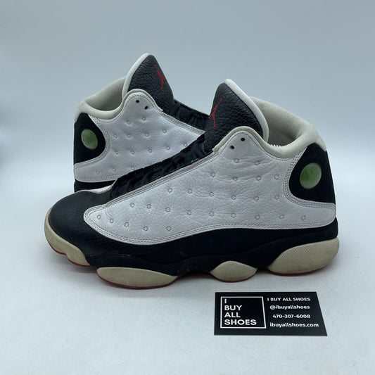Size 9.5 - Jordan 13 Retro He Got Game Black White Suede Leather (414571-104)