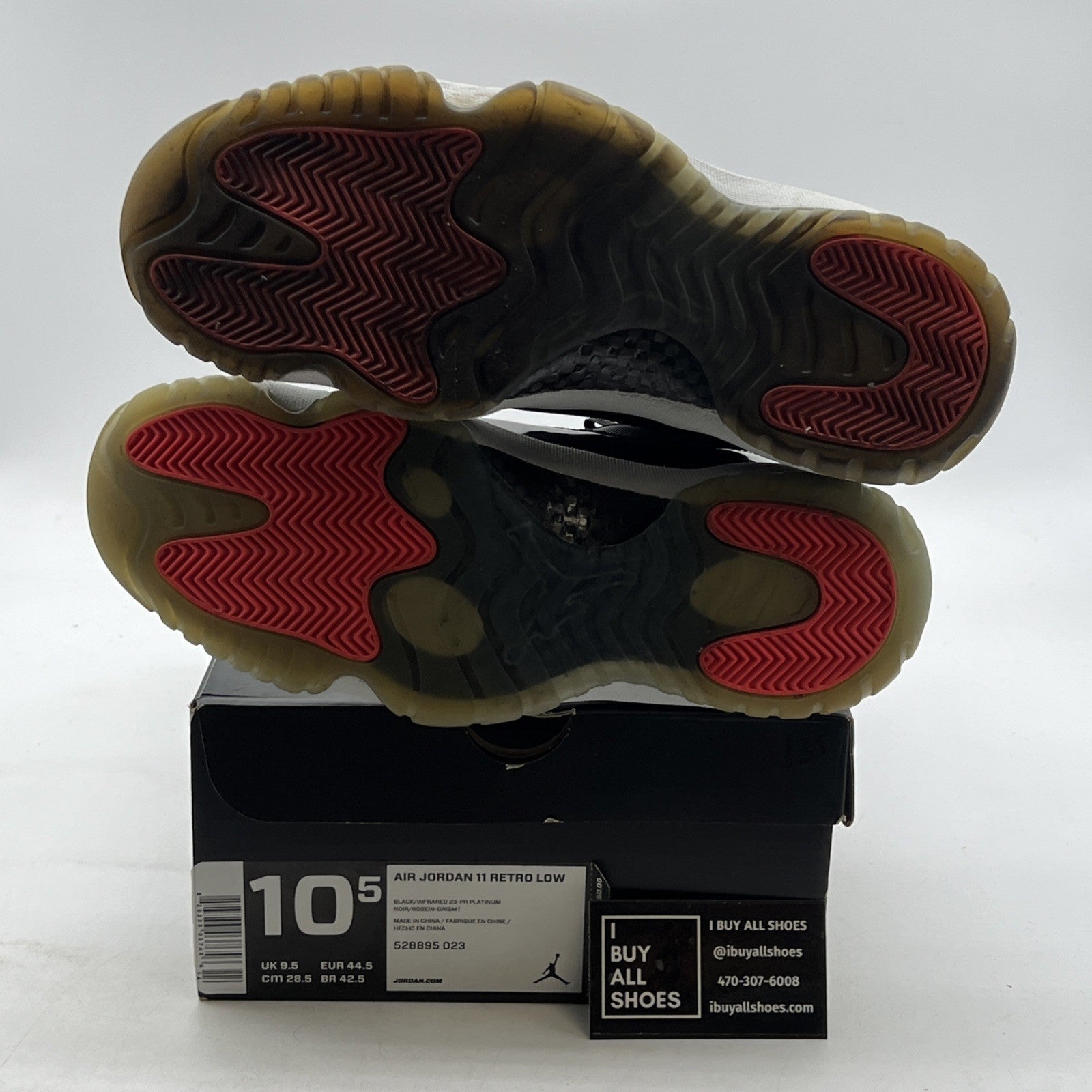 Size 10.5 - Air Jordan 11 Retro Low Infrared 23 (528895-023)