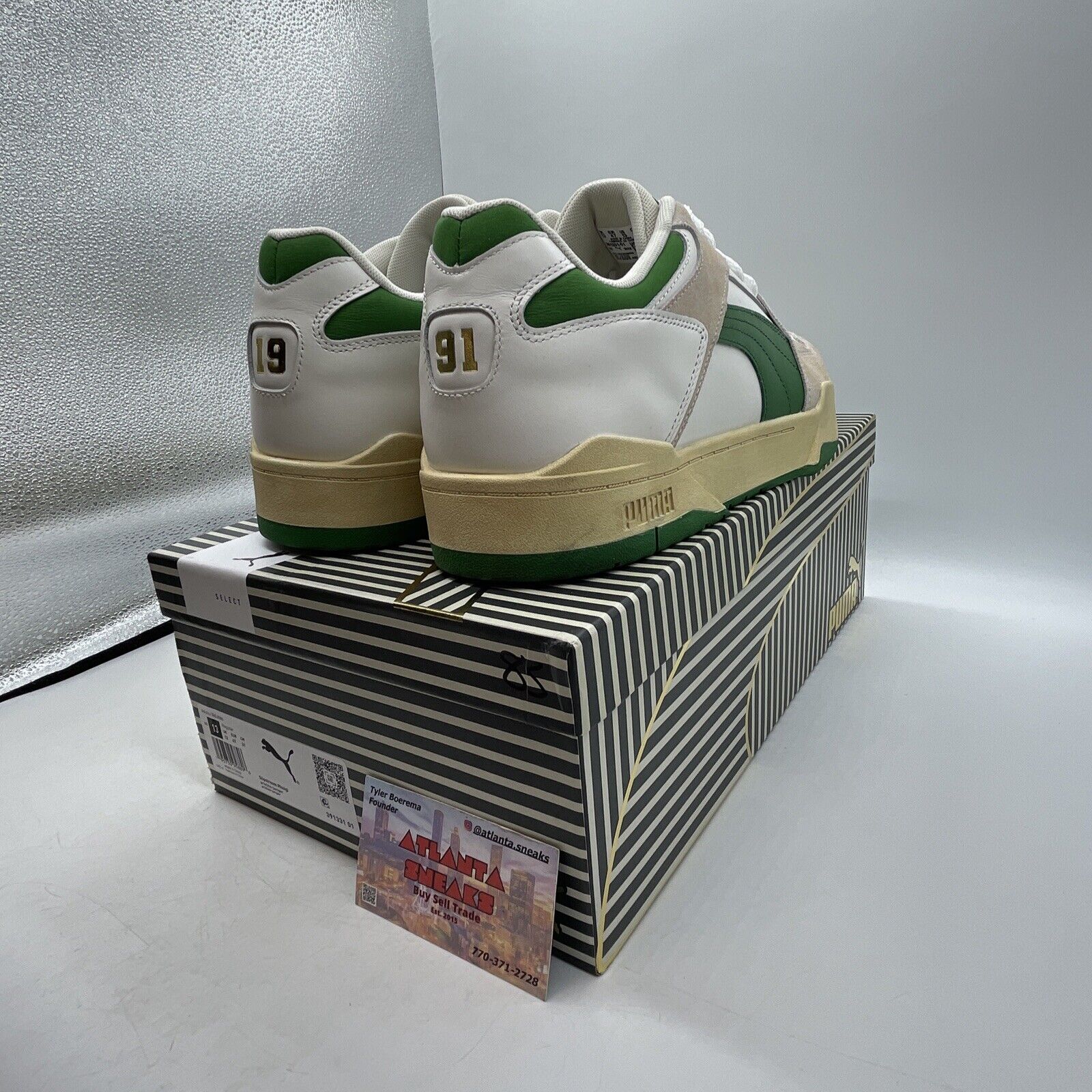 Size 13 - PUMA Rhuigi x Slipstream Pristine Juniper Tan Green (391331-01)