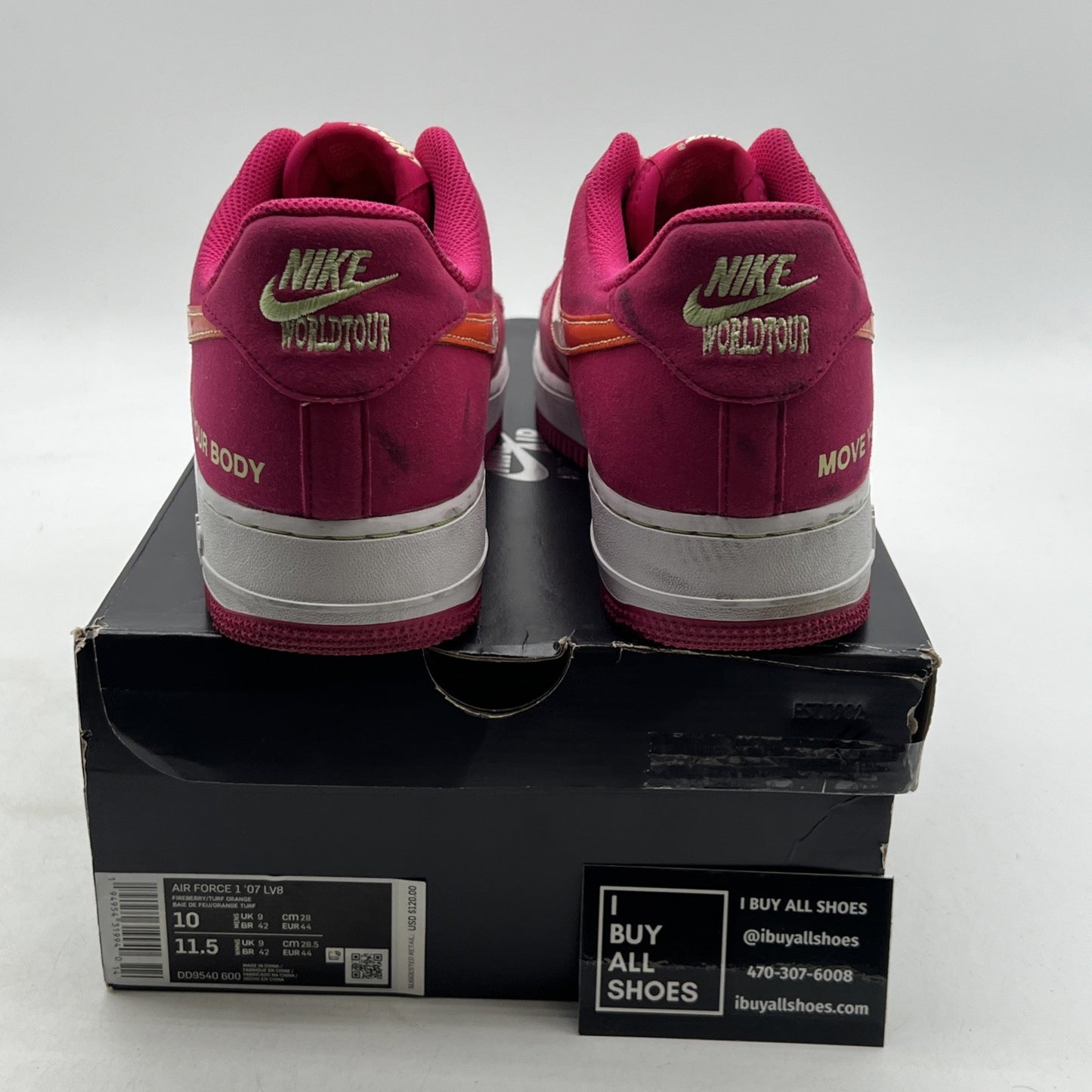 Size 10 - Nike Air Force 1 '07 LV8 World Tour (DD9540-600)