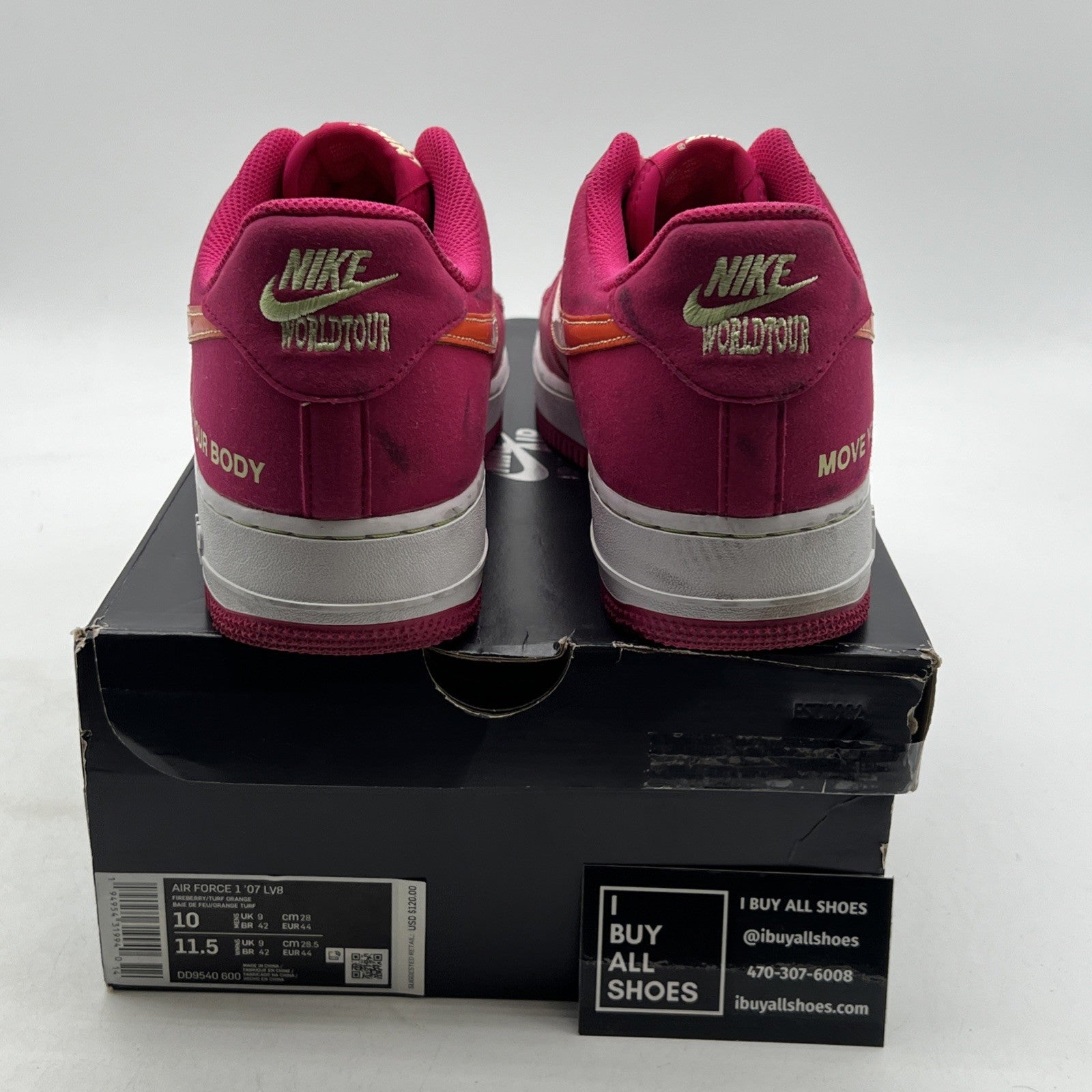 Size 10 - Nike Air Force 1 '07 LV8 World Tour (DD9540-600)