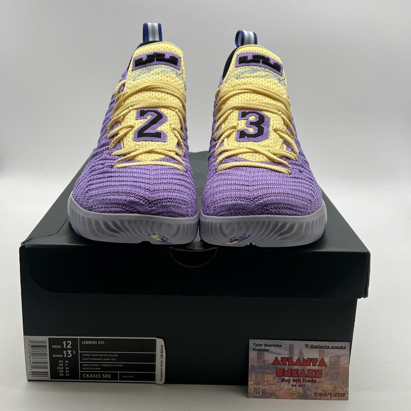 Size 12 - Nike LeBron 16 Lakers Heritage (CK4765-500)