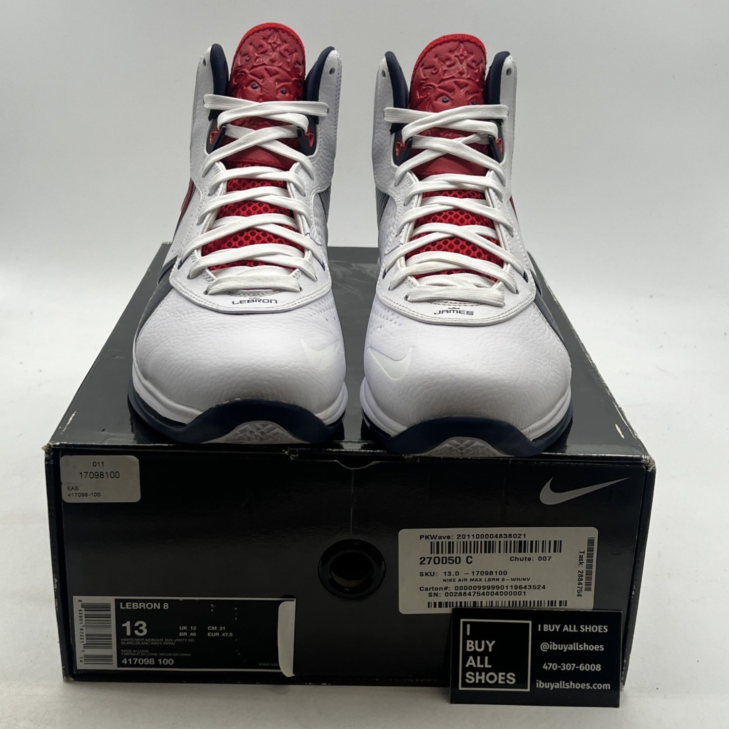 Size 13 - Nike Lebron 8 Veterans Day (417098-100)