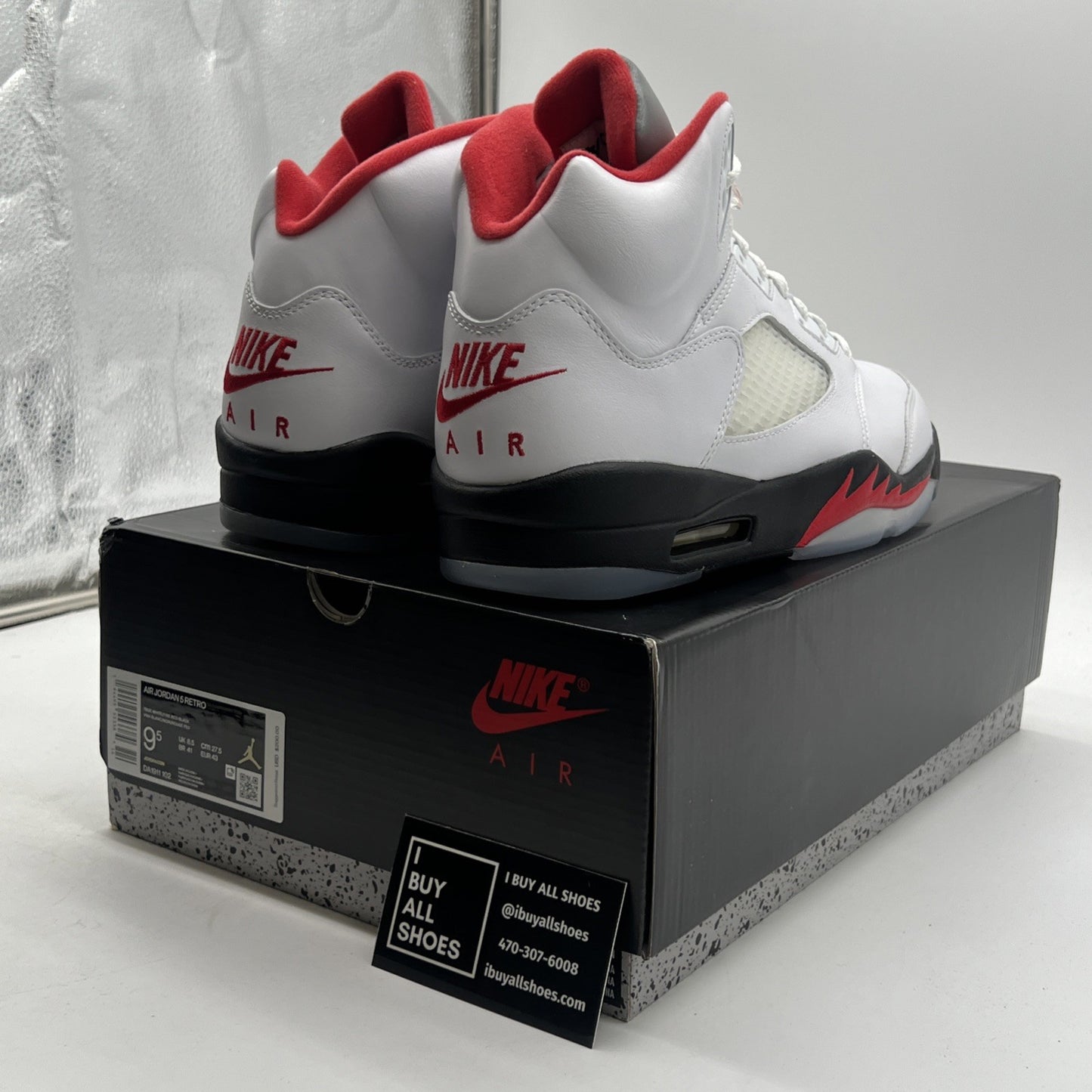 Size 9.5 - Air Jordan 5 Retro Mid Fire Red (DA1911-102)