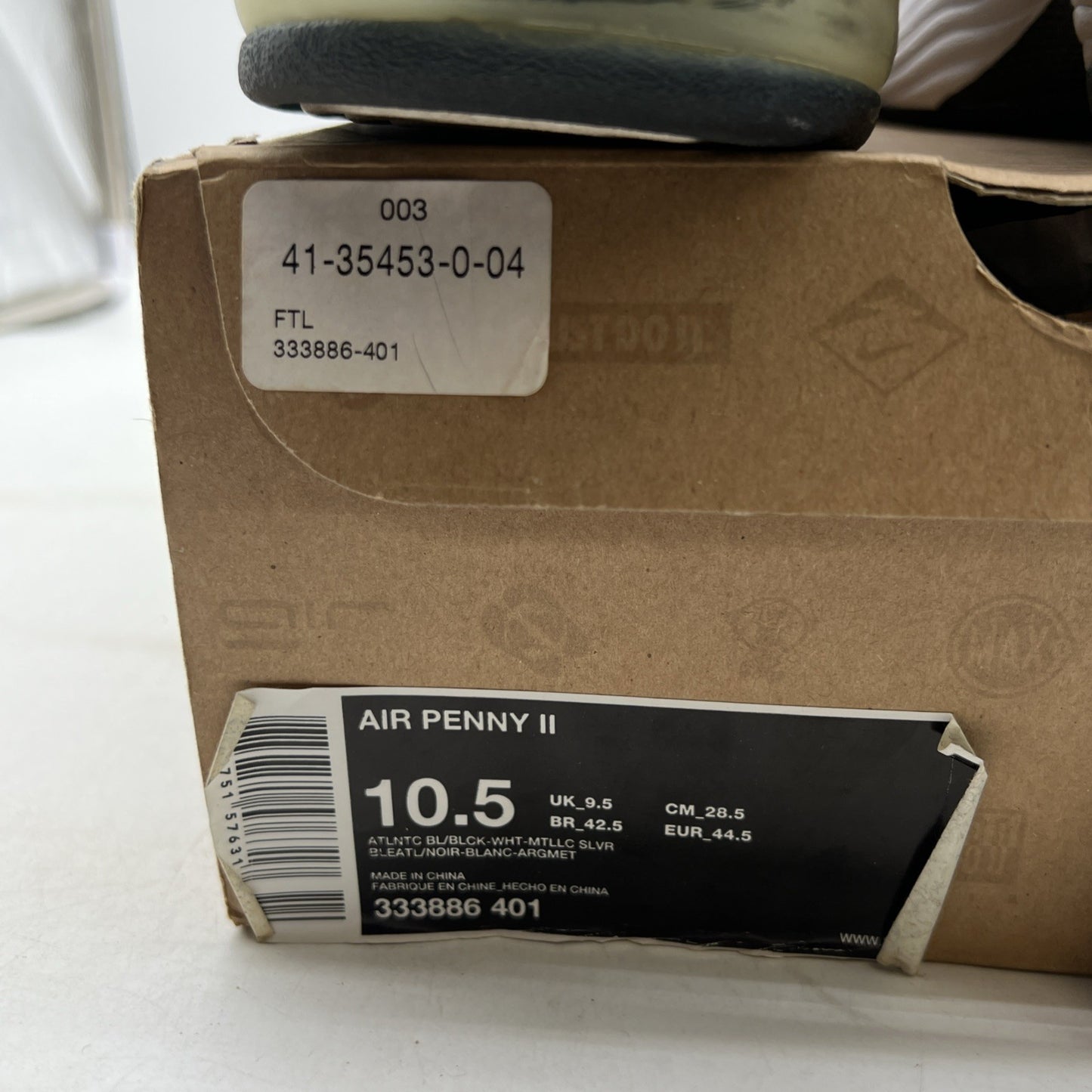 Size 10.5 - Nike Air Penny 2 2009 Atlantic Blue (333886-401)
