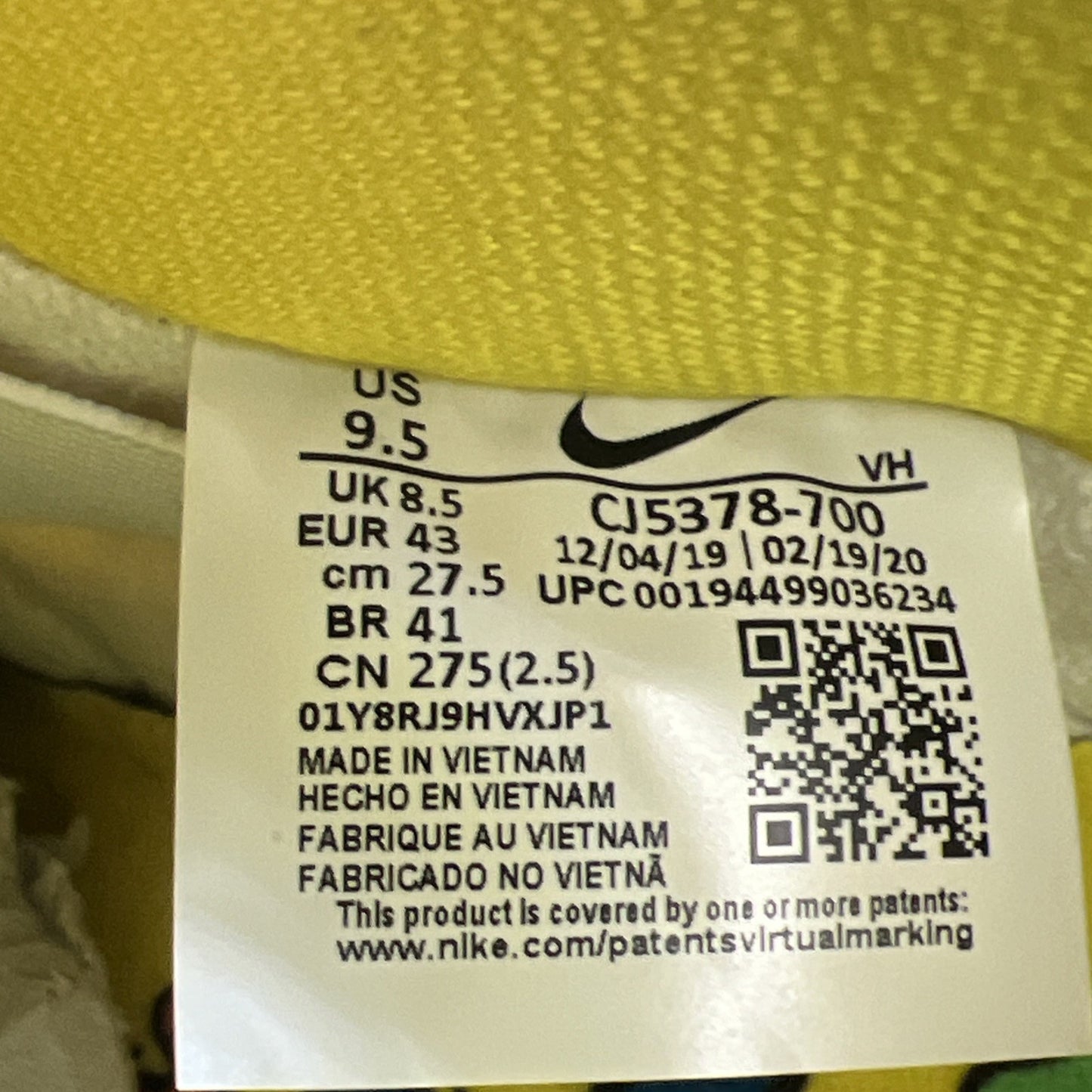 Size 9.5 - Nike Dunk Low SB x Grateful Dead Yellow Bear (CJ5378-700)