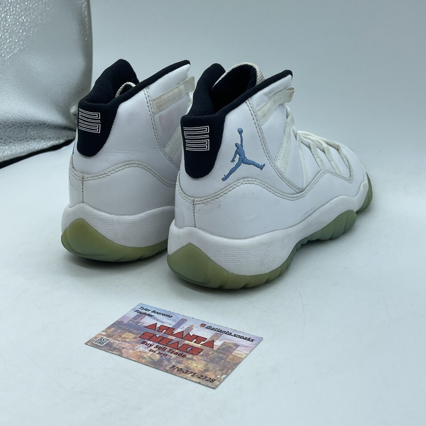 Size 4Y - Nike Air Jordan 11 Retro Legend Blue GS White Leather (378038-117)