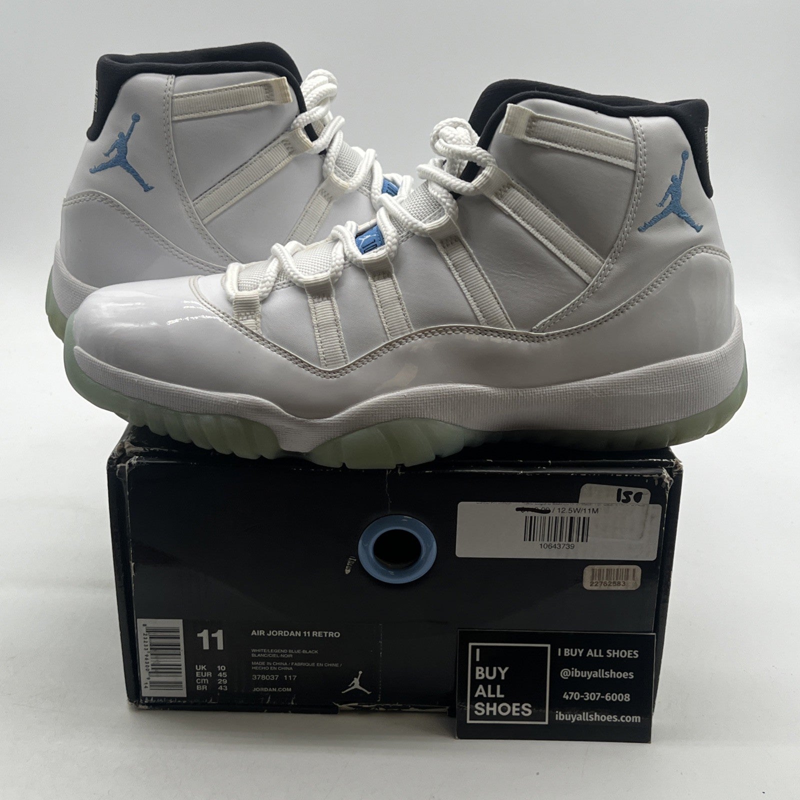 Size 11 - Air Jordan 11 Retro High Legend Blue (378037-117)