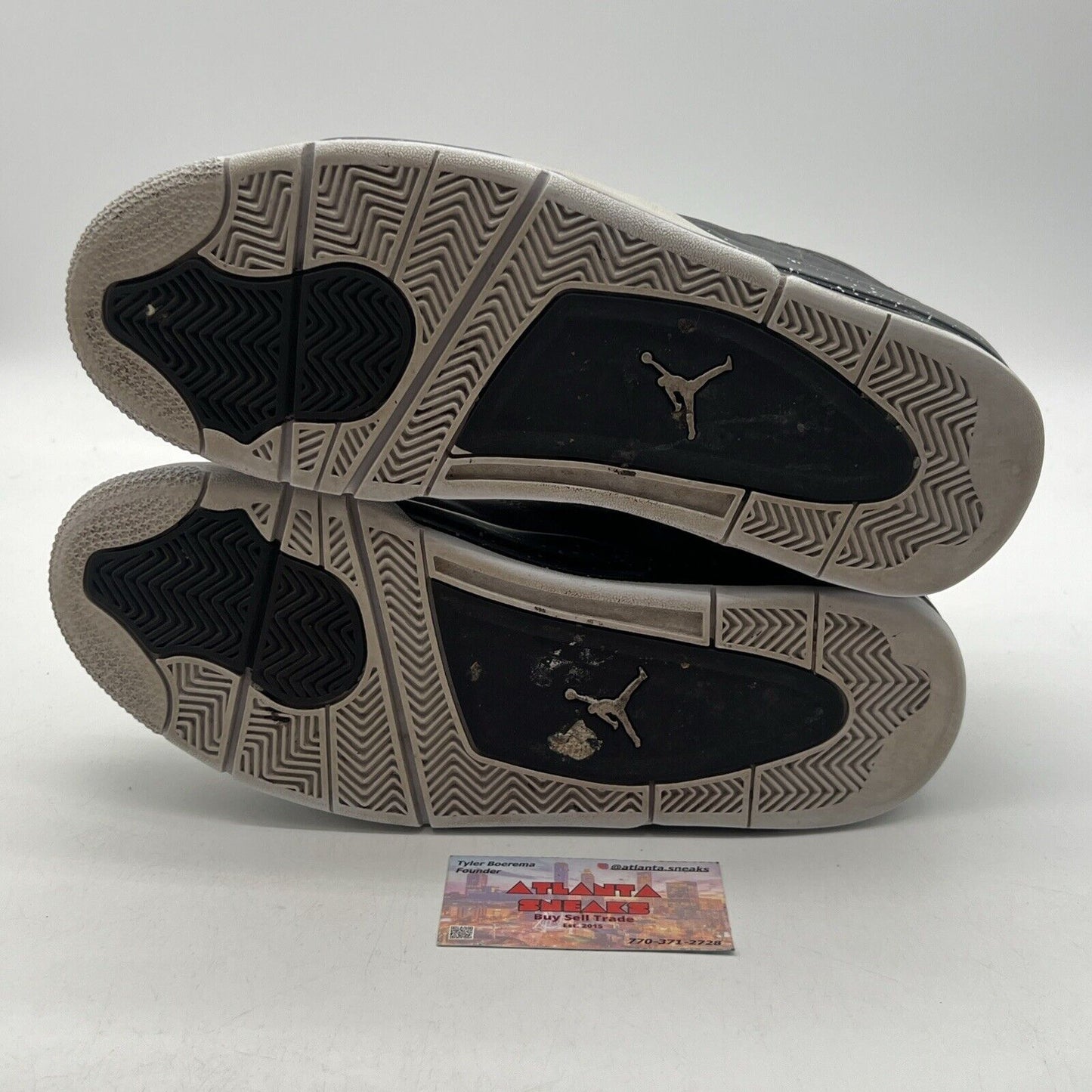 Size 11.5 - Air Jordan 4 Retro 2013 Fear White Black Suede (626969-030)