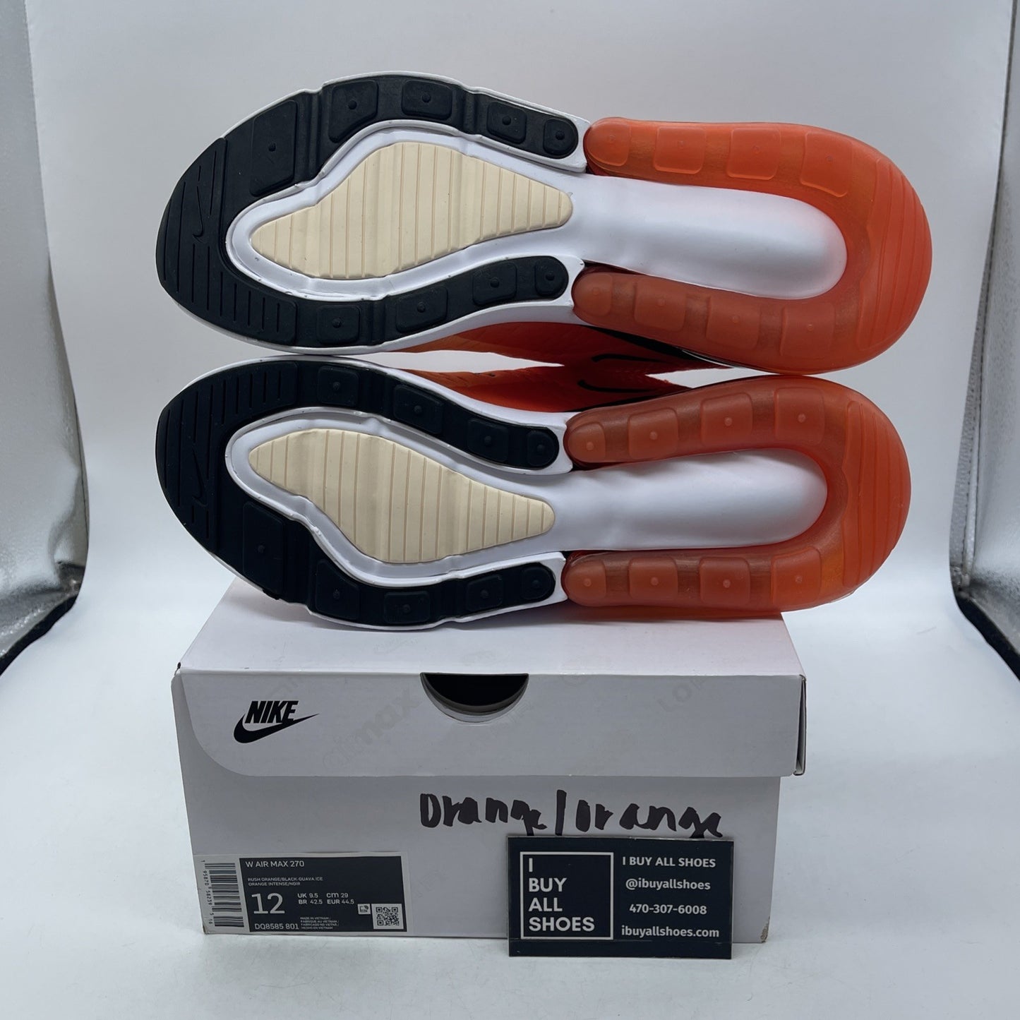 Size 12W - Nike Air Max 270 Orange Juice (DQ8585-801)