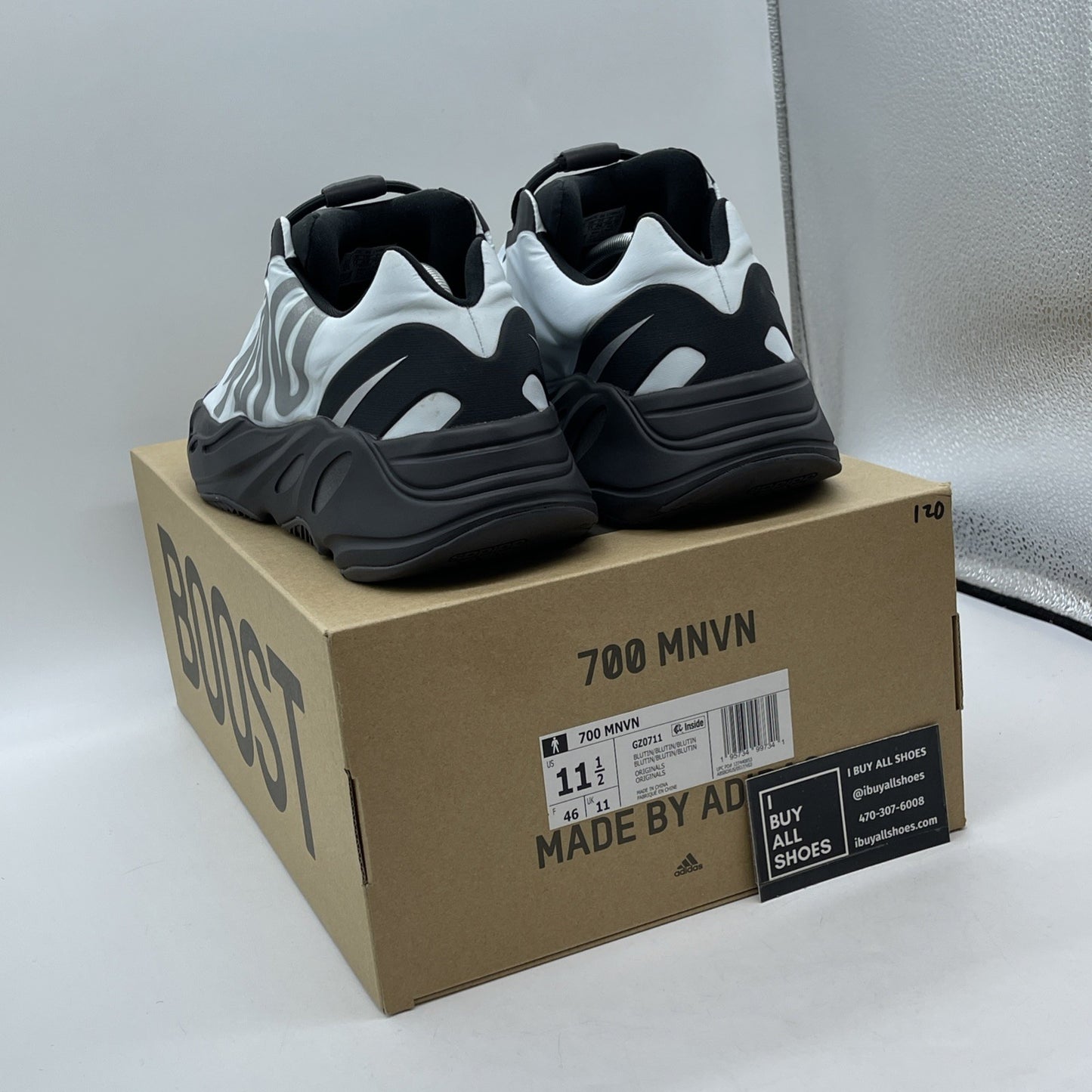 Size 10.5 - adidas Yeezy Boost 700 MNVN Blue Tint Black (GZ0711)