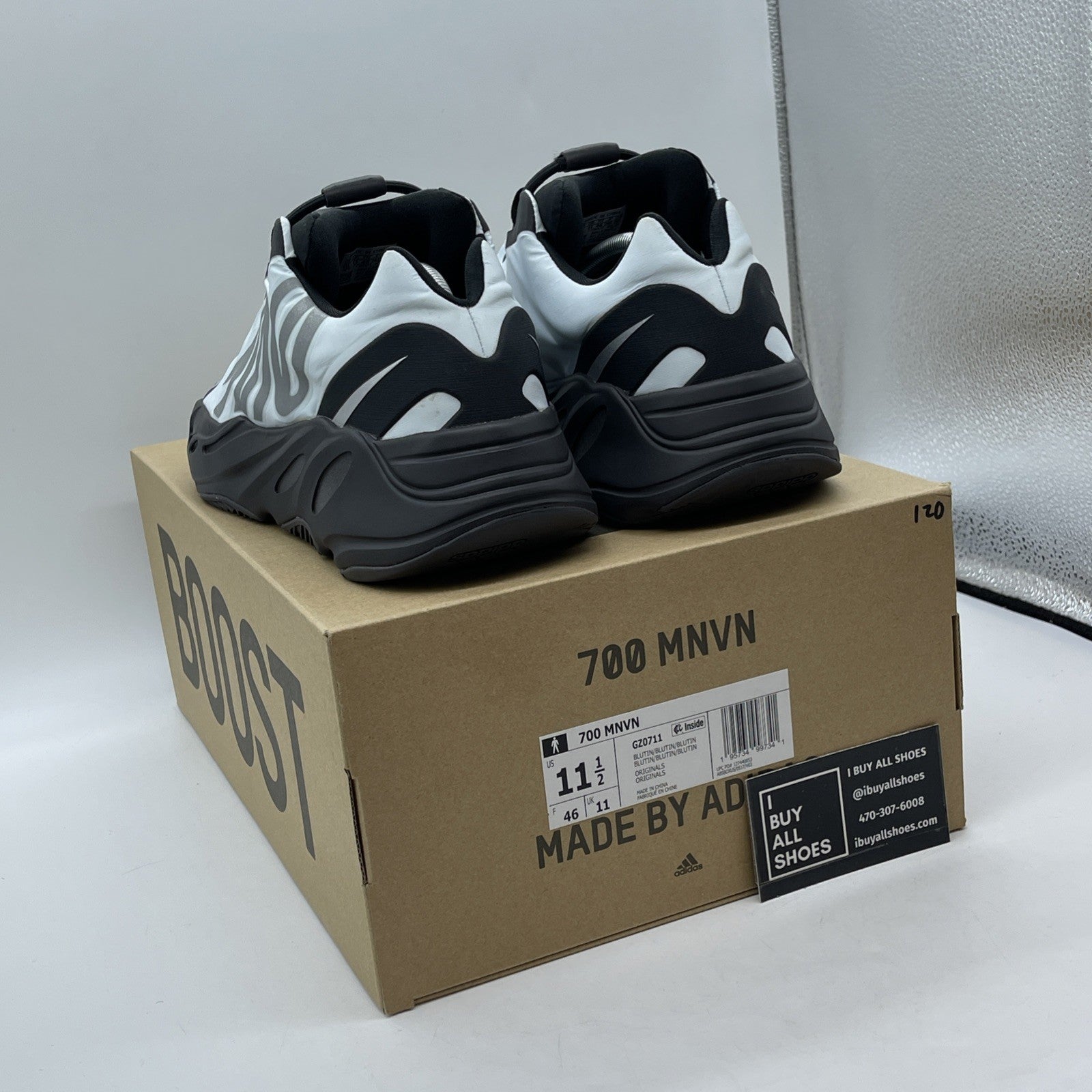 Size 10.5 - adidas Yeezy Boost 700 MNVN Blue Tint Black (GZ0711)