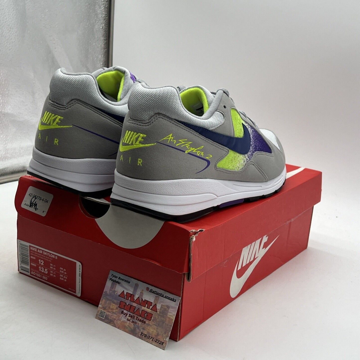 Size 12 - Nike Air Skylon 2 Grey Volt Grape (AO1551-003)