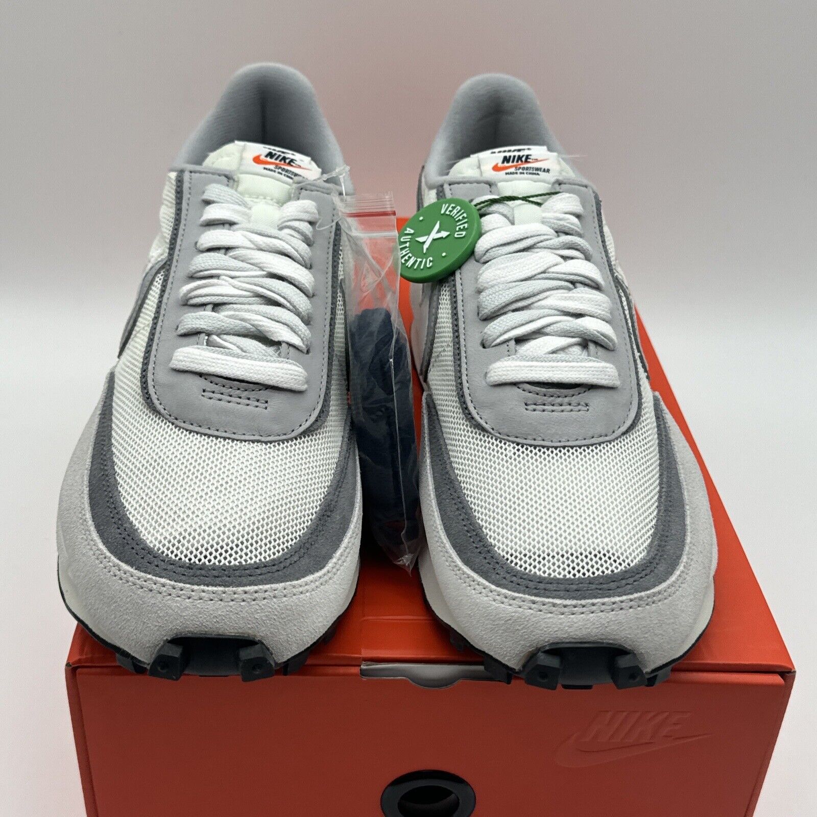 Size 11.5 - Nike LDWaffle x Sacai Summit White 2019 Grey Suede White Netting