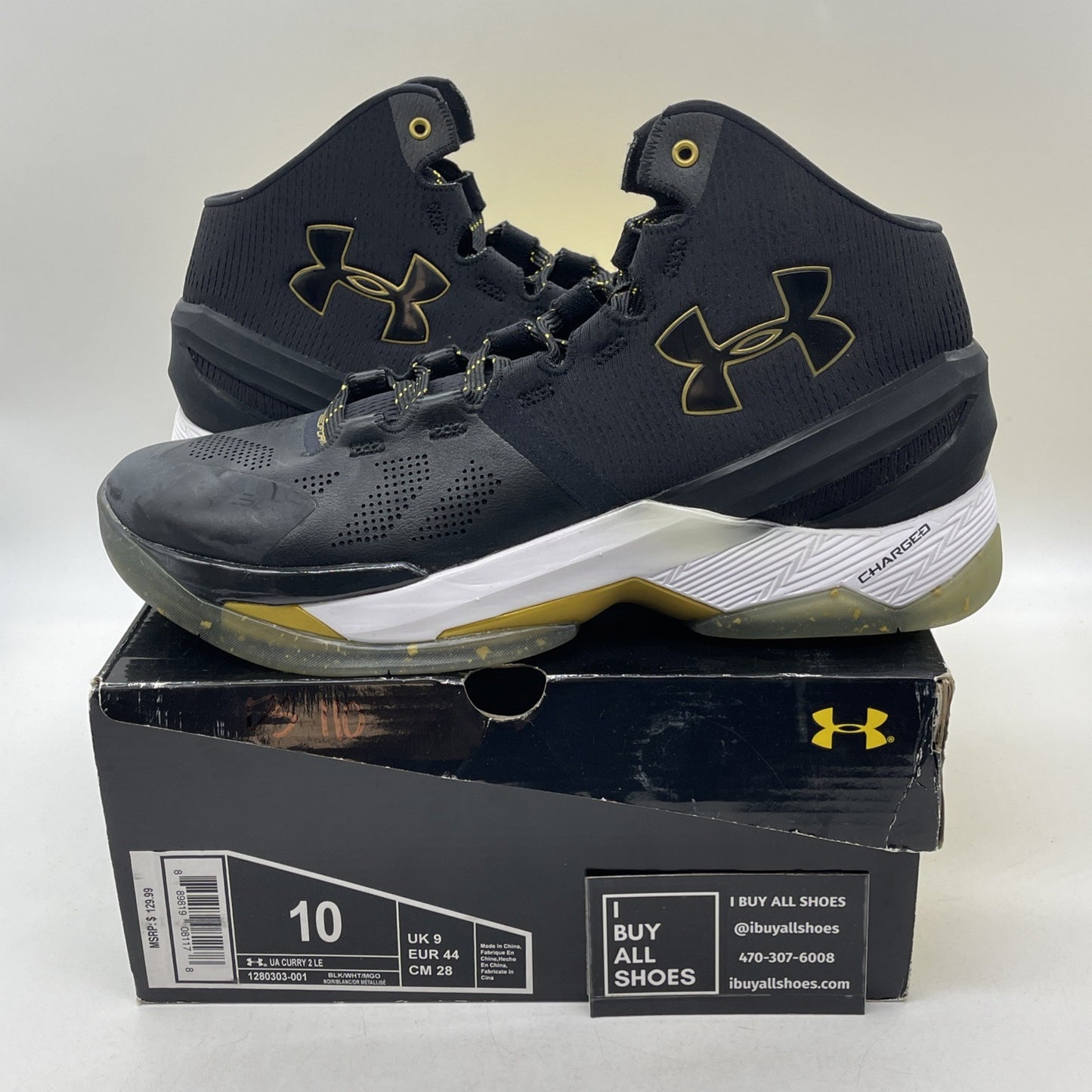 Size 10 - Under Armour Curry 2 Elite (1280303-001)