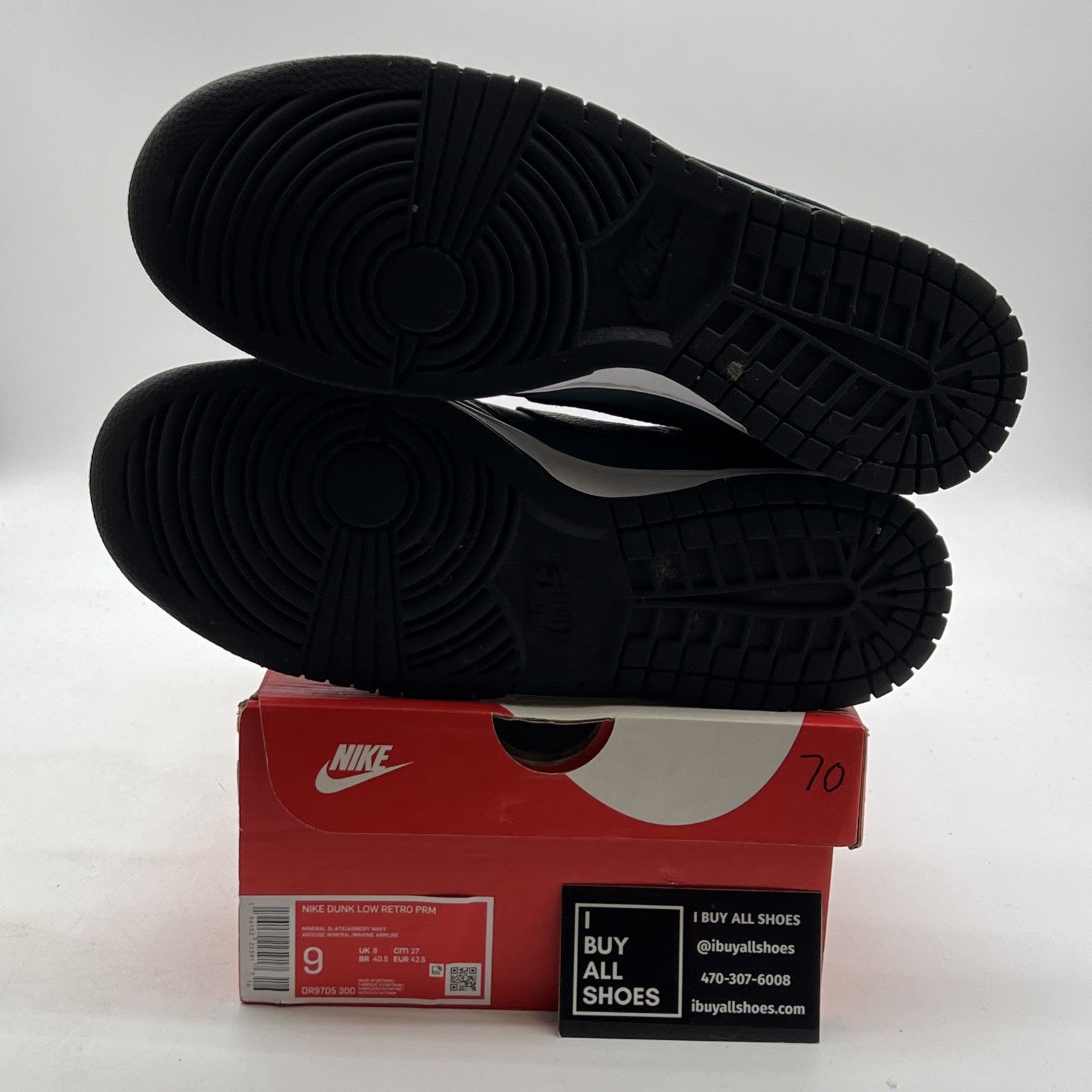 Size 9 - Nike Dunk Low Armory Navy/Black/Mineral State/White (DR9705-300)