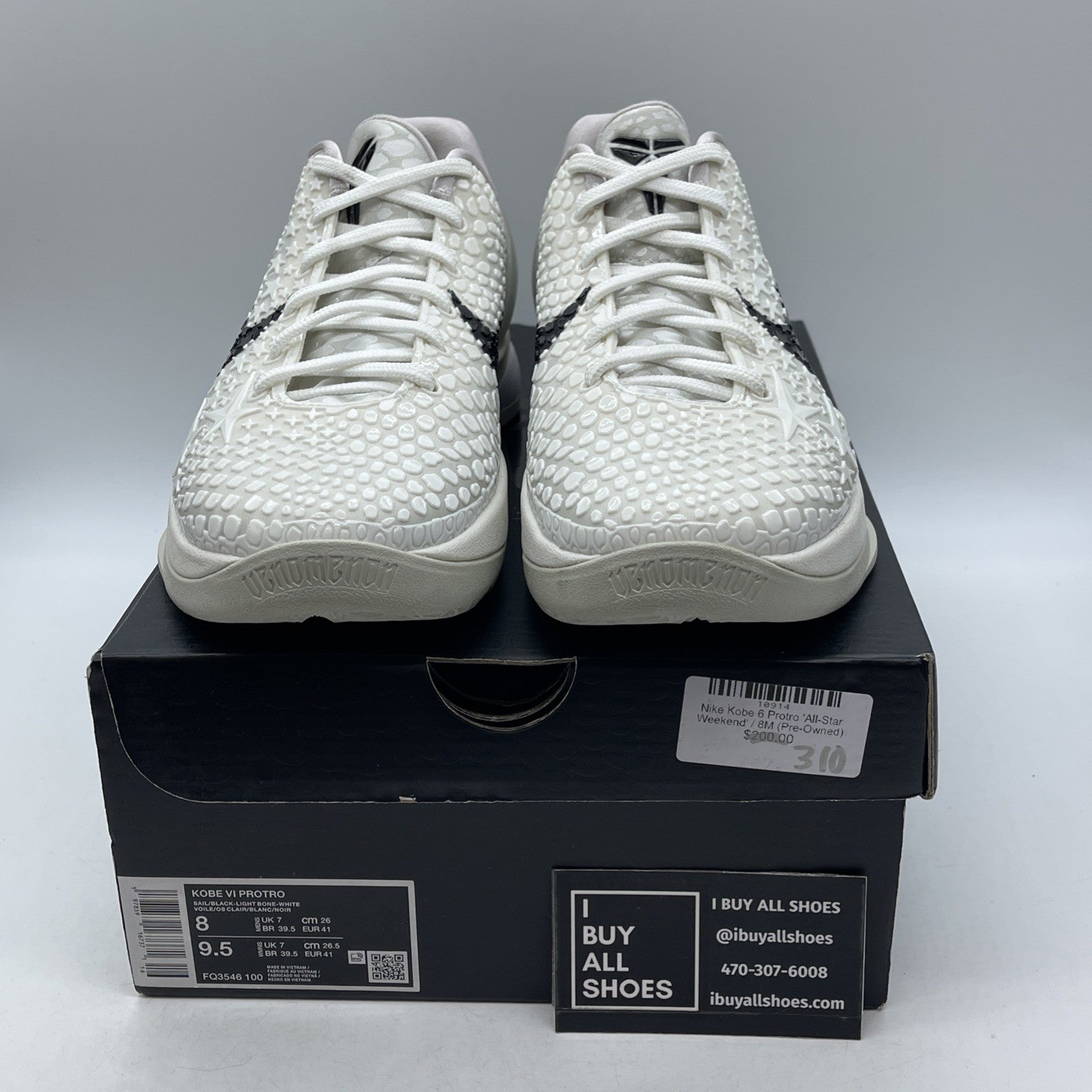 Size 8 - Nike Zoom Kobe 6 Protro All-Star Sail (FQ3546-100)