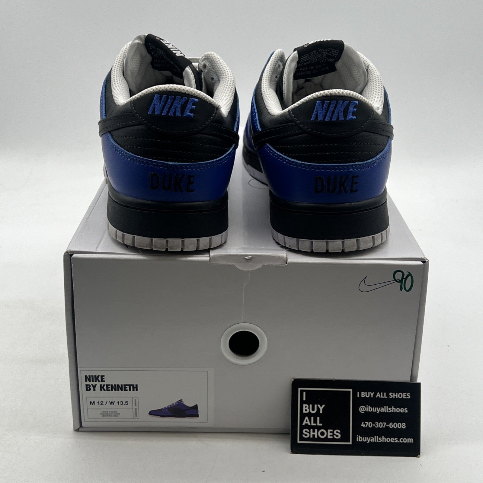 Size 12 - Nike Dunk Low ID By You Black Blue White Men’s (FN0569-900)