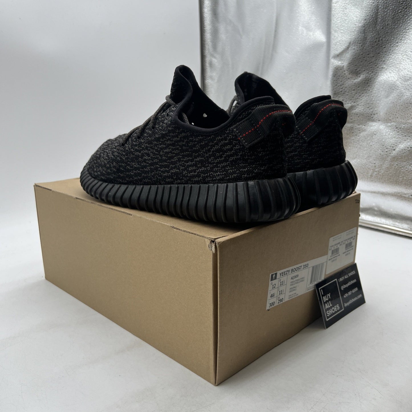 Size 12 - adidas Yeezy Boost 350 2015 Pirate Black (AQ2659)