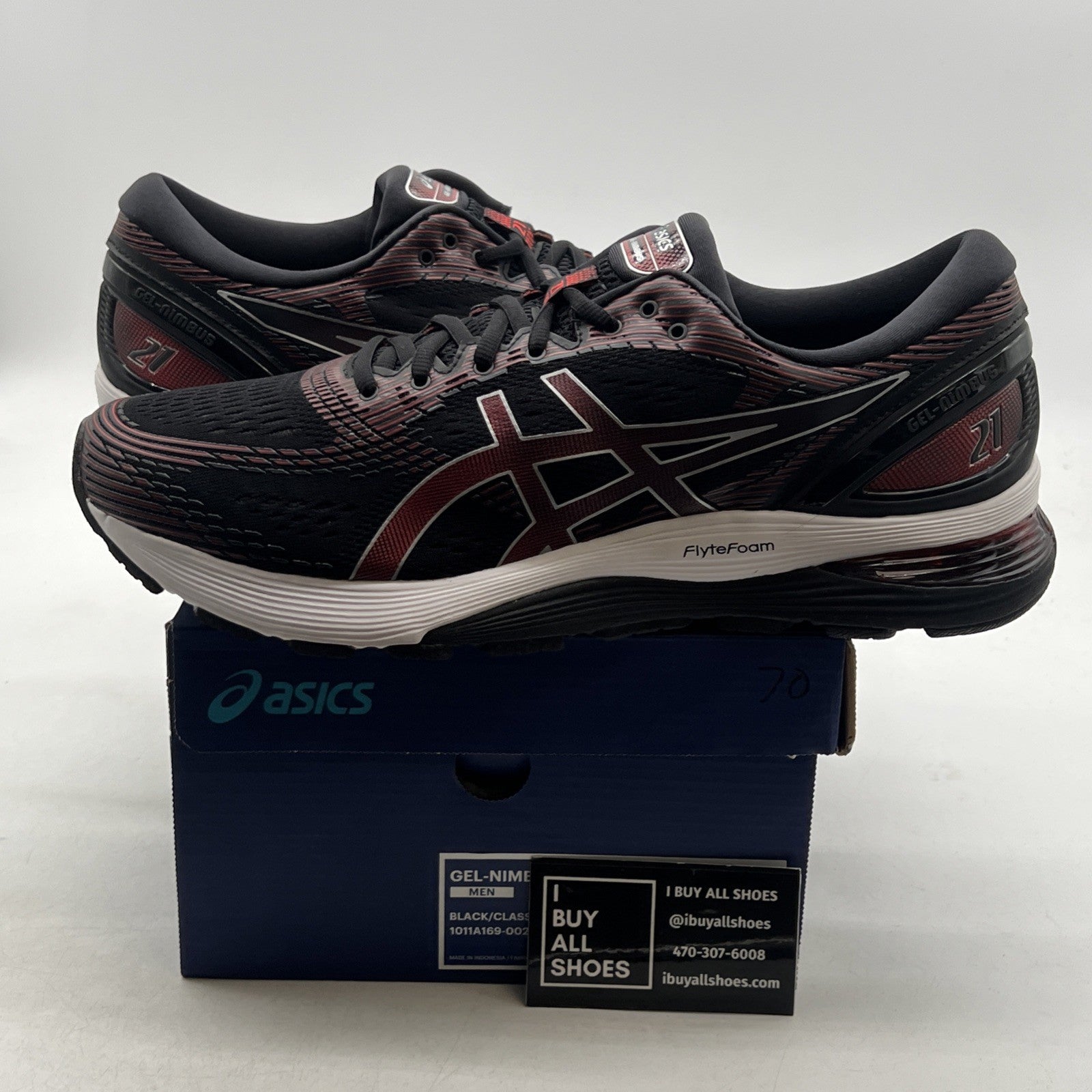 Size 11.5 - Asics Gel Nimbus 21 Classic Red (1011A169-002)