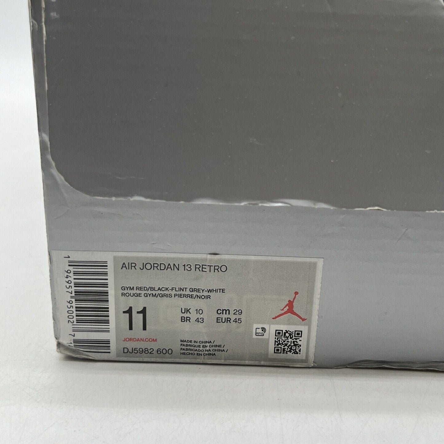 Size 11 - Jordan 13 Red/White Grey Leather Suede (DJ5982-600)