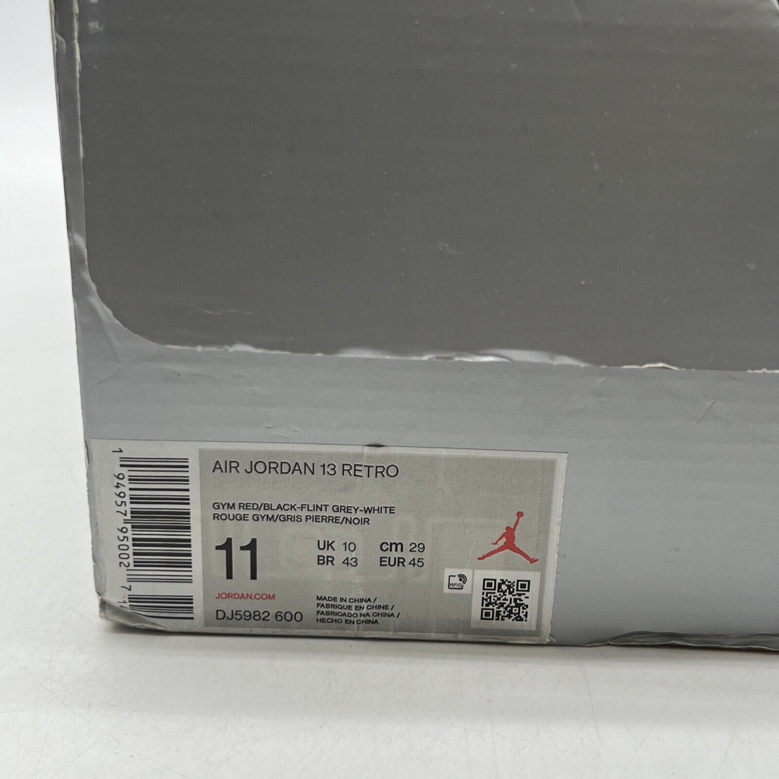 Size 11 - Jordan 13 Red/White Grey Leather Suede (DJ5982-600)