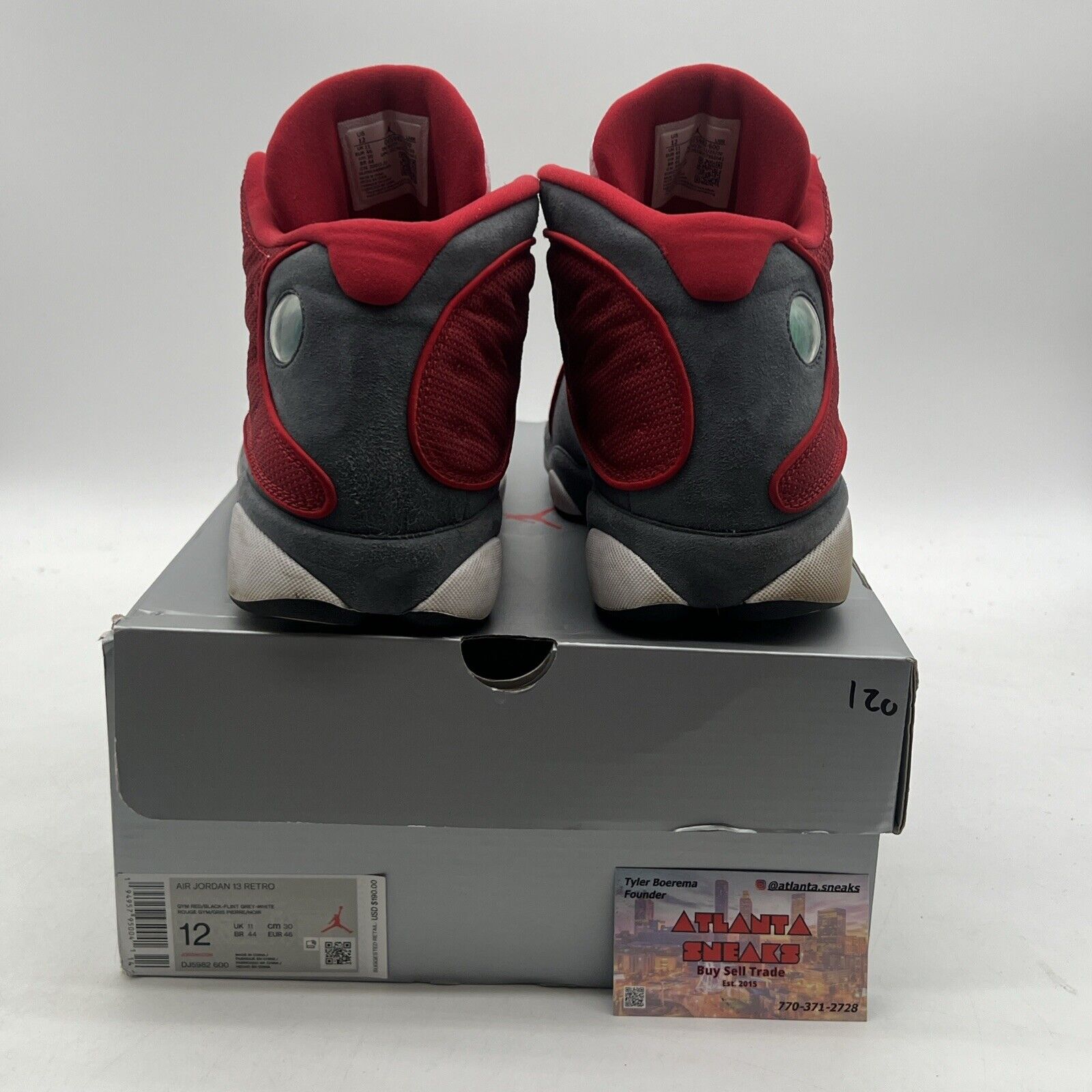 Size 12 - Jordan 13 Red/White - White Red Grey Suede (DJ5982-600)