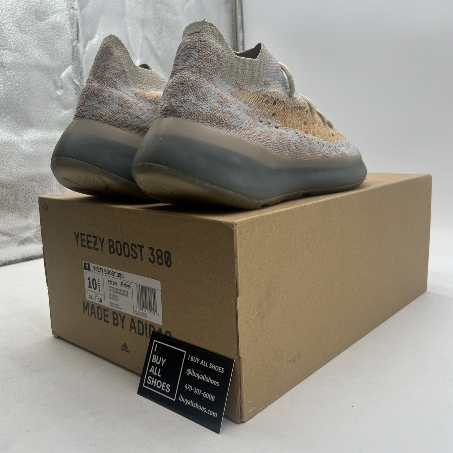Size 10.5 - Adidas Yeezy Boost 380 Pepper Non-Reflective (FZ1269)