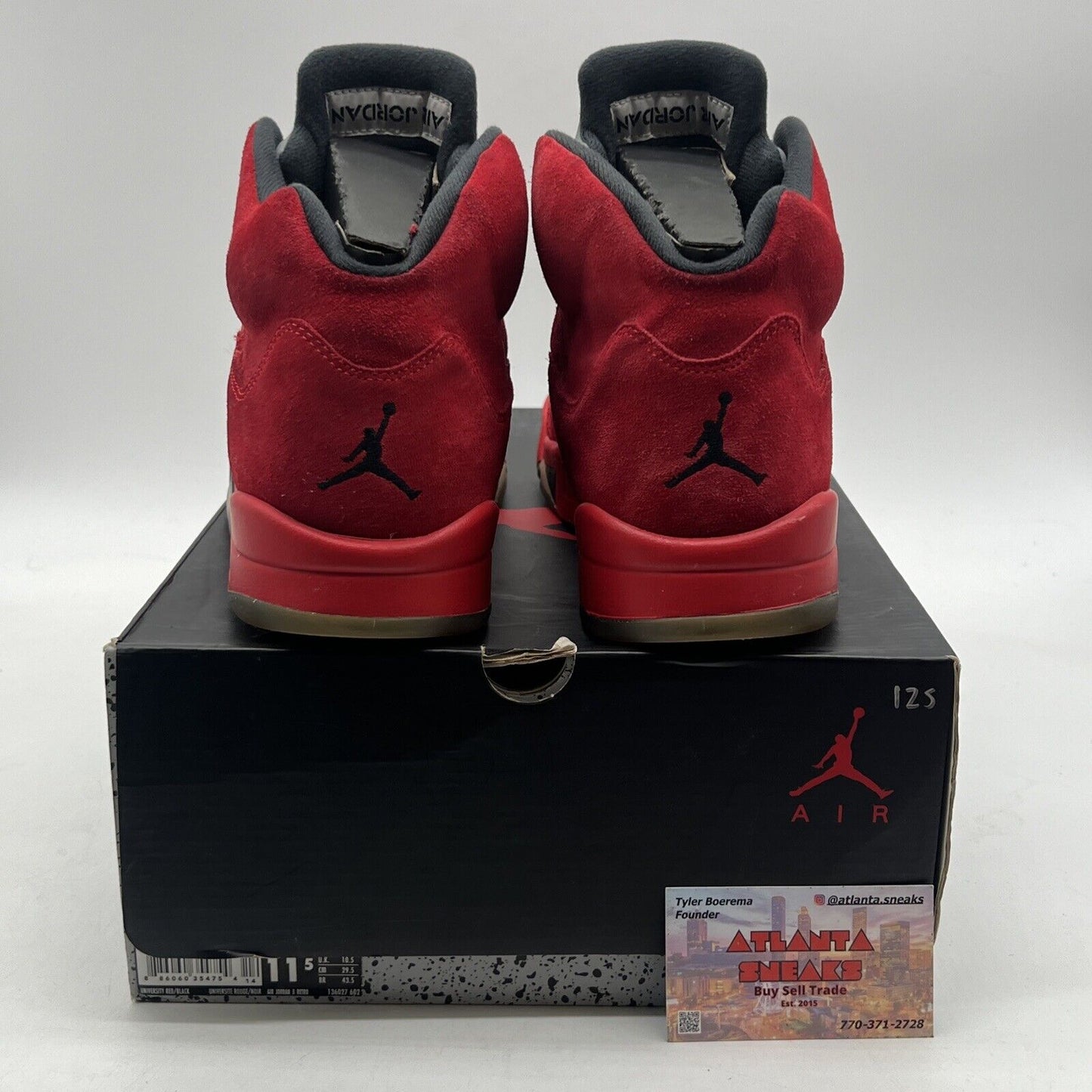 Size 11.5 - Air Jordan 5 Retro Red Suede (136027-602)