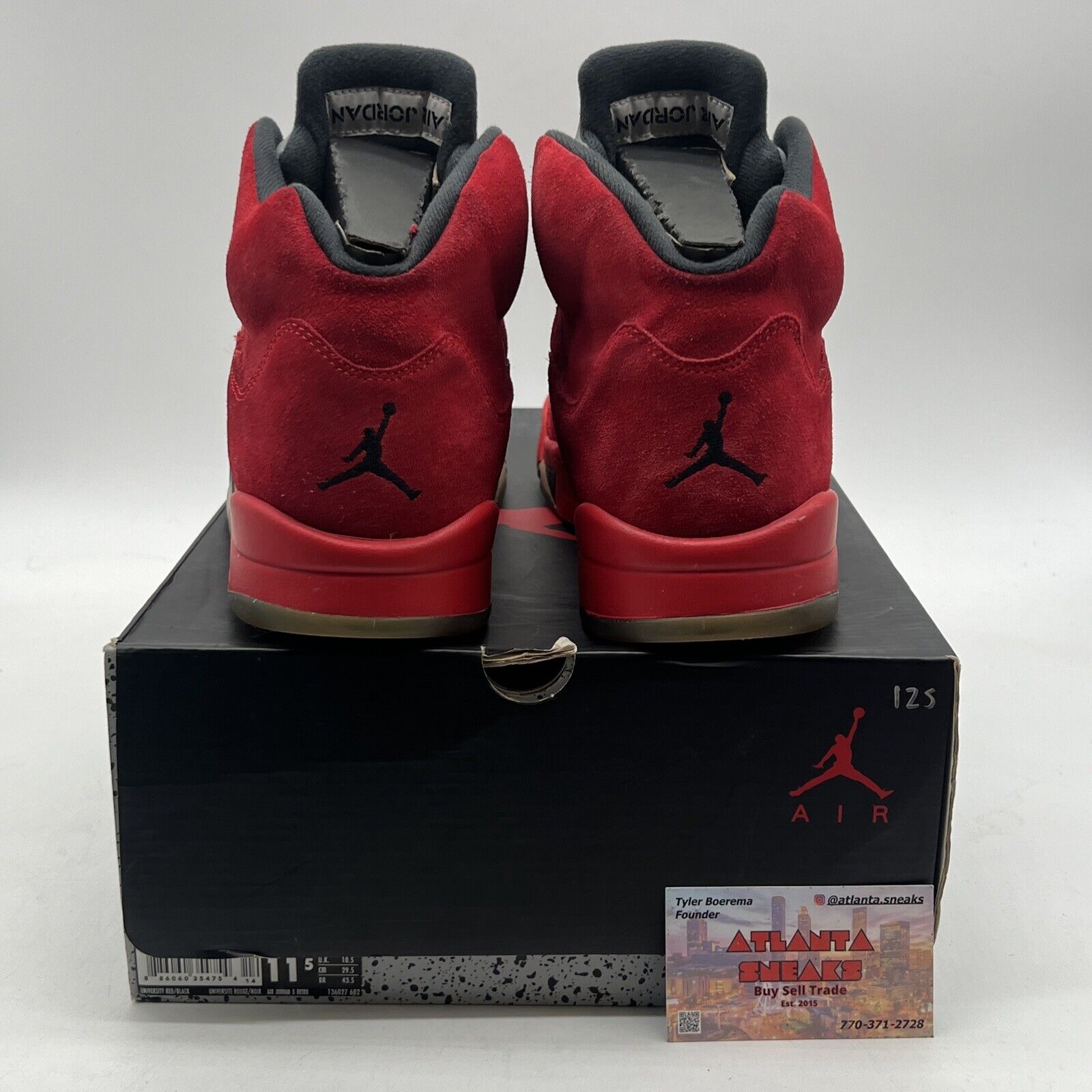 Size 11.5 - Air Jordan 5 Retro Red Suede (136027-602)
