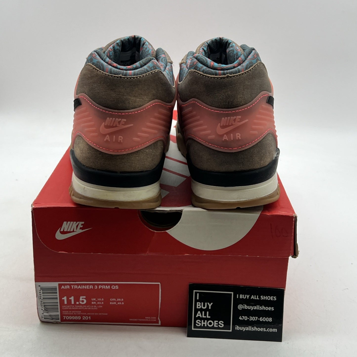 Size 11.5 - Nike Air Trainer 3 Premium Super Bowl (709989-201)