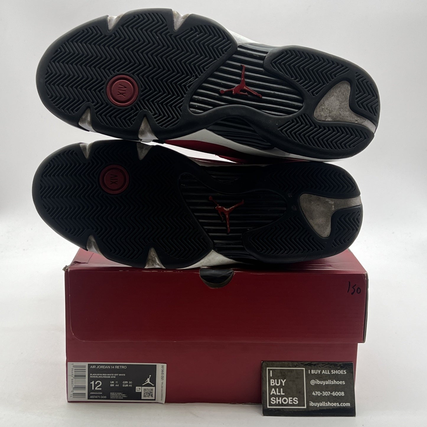 Size 12 - Air Jordan 14 Retro Gym Red (487471-006)