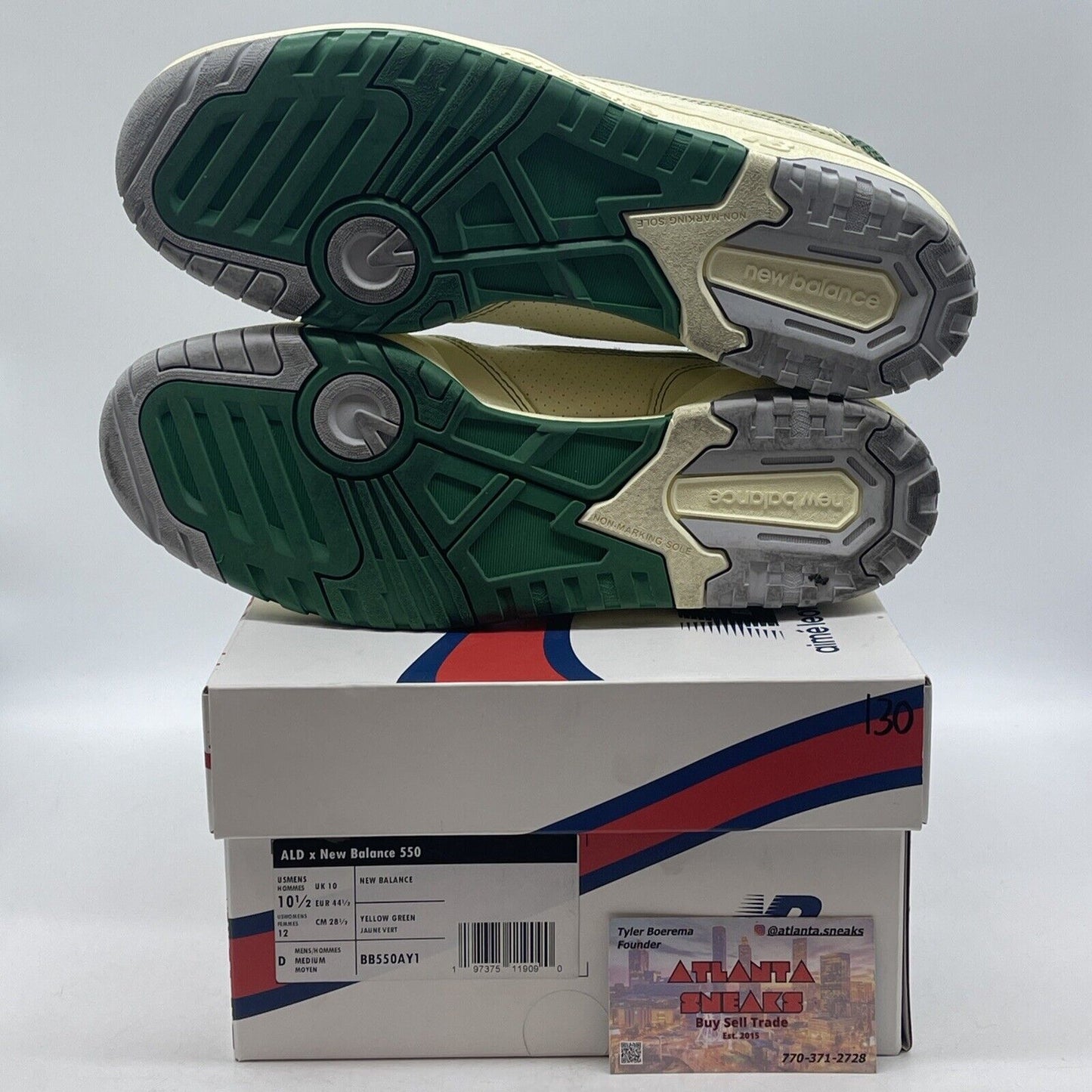 Size 10.5 - New Balance Aimé Leon Dore x 550 Masaryk Classic Pine (BB550AY1)