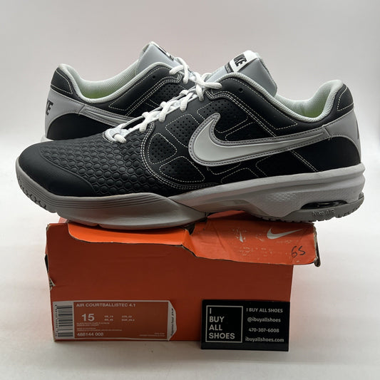 Size 15 - Nike Air Max Courtballistec 4.1 Black Grey White (488144-008)