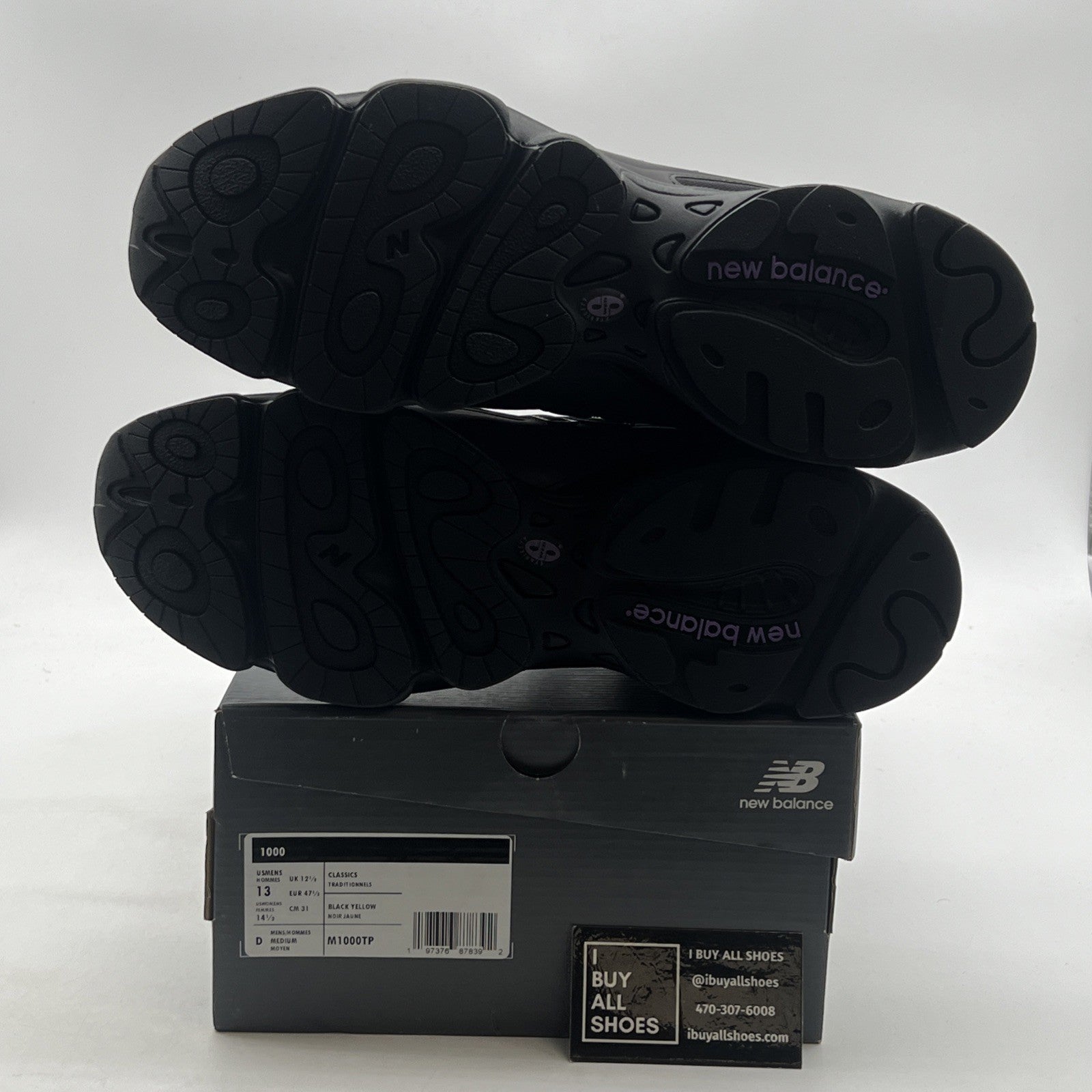 Size 13 - New Balance 1000 Reflective Pack - Black Honeycomb (M1000TP)