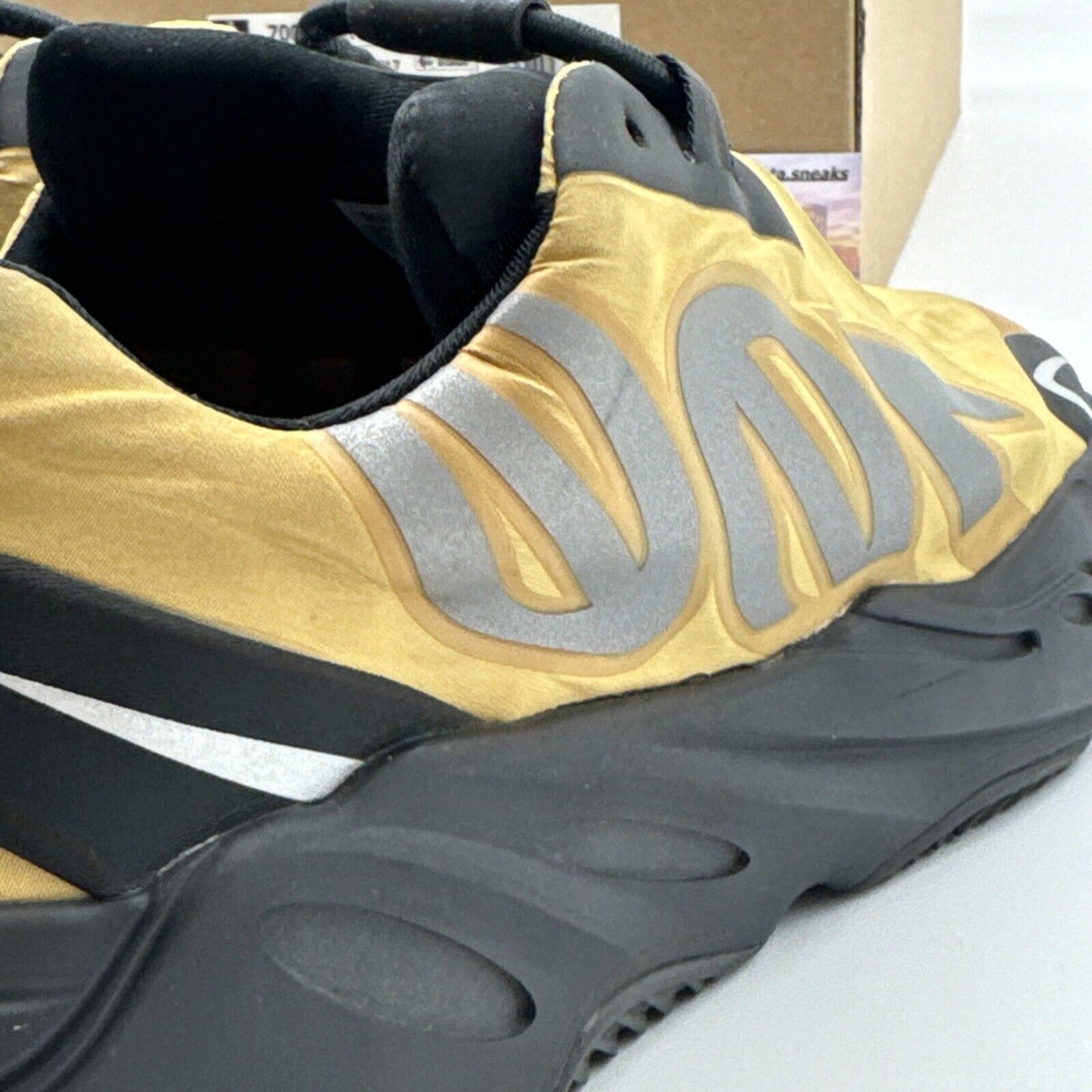 Size 6.5 - Yeezy Boost 700 MNVN Honey Flux Yellow Reflective With Box Black OG