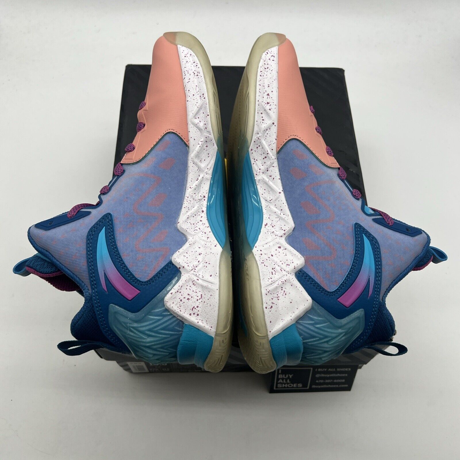 Size 10.5 - ANTA KT2 Klay Thompson All Star Pink/Blue Turquoise Basketball Shoes