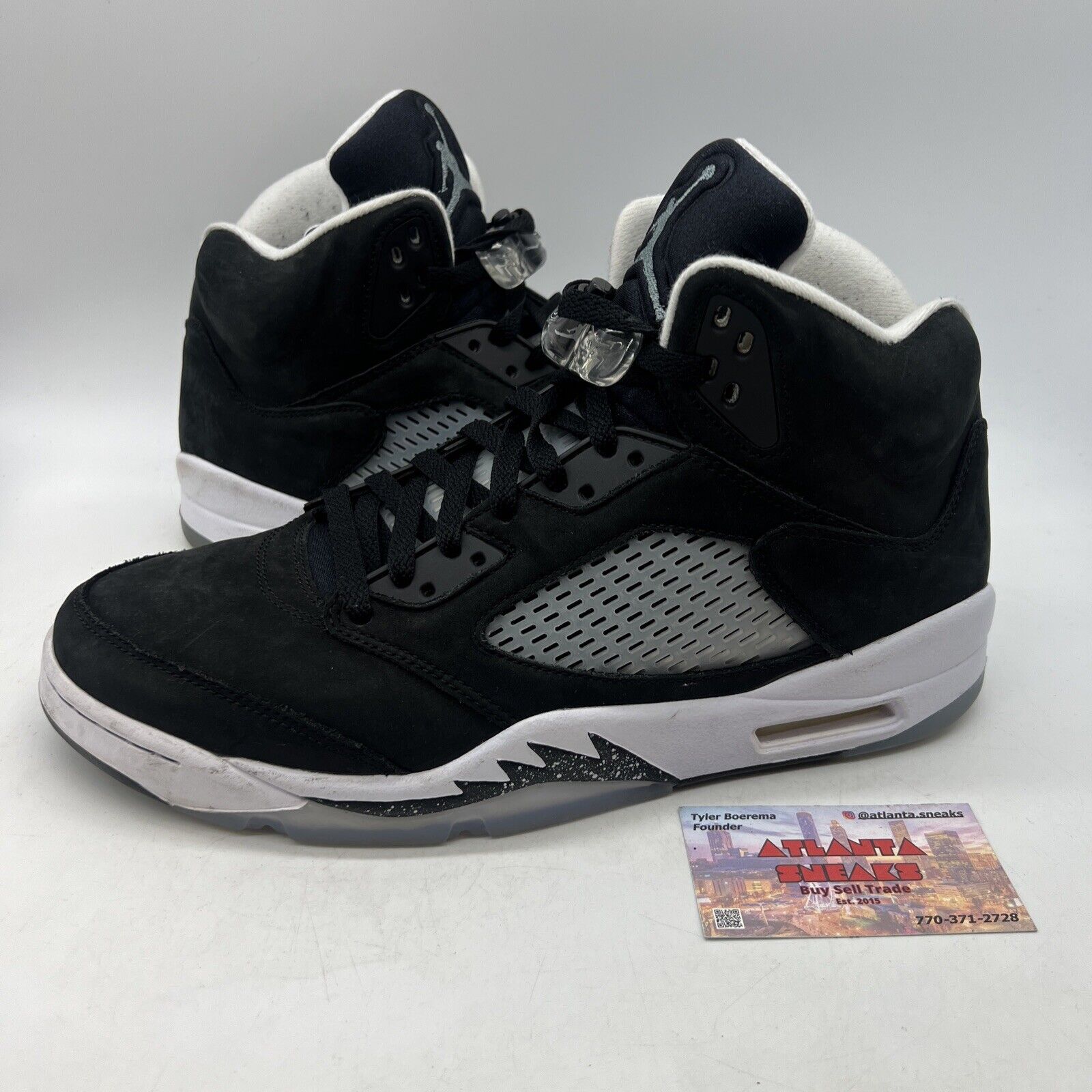 Size 12 - Jordan 5 Retro Mid Oreo Black White Suede (CT4838-011)