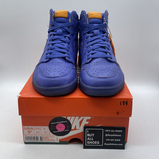 Size 9.5 - Air Jordan 1 Retro OG G8RD High Rush Violet Leather (AJ5997-555)