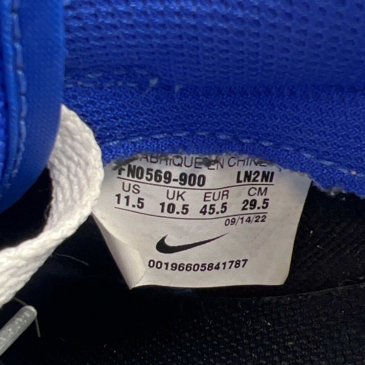 Size 11.5 - NIKE Dunk Low by You - Game Royal (FN0569-900) Jordan Chicago Duke