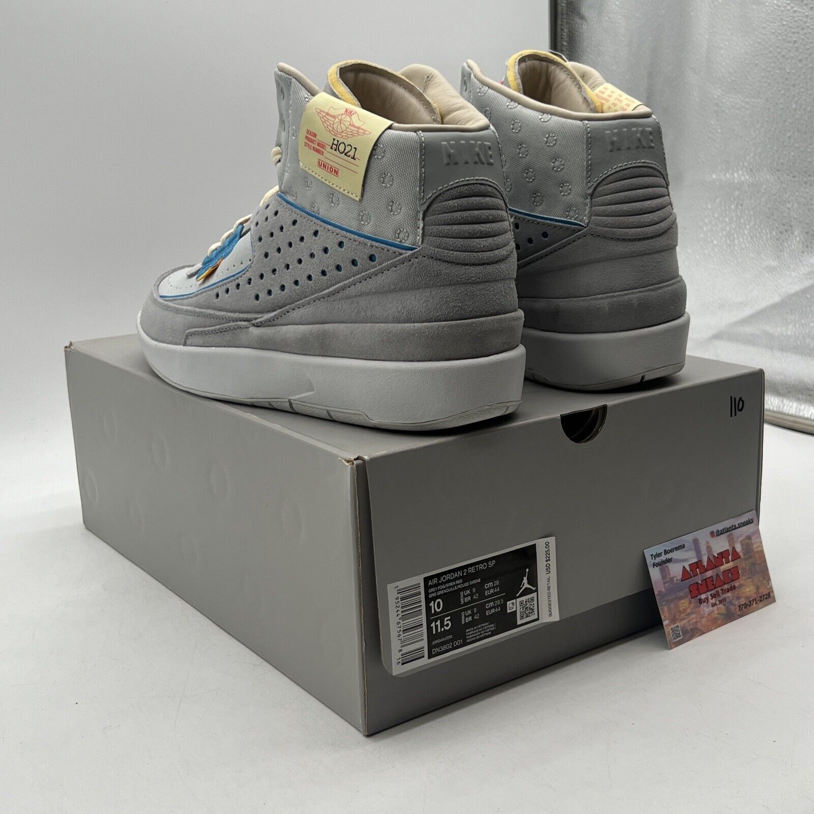 Size 10 - Jordan 2 Gray Fog 2022 Blue Cream (DN3802-001)