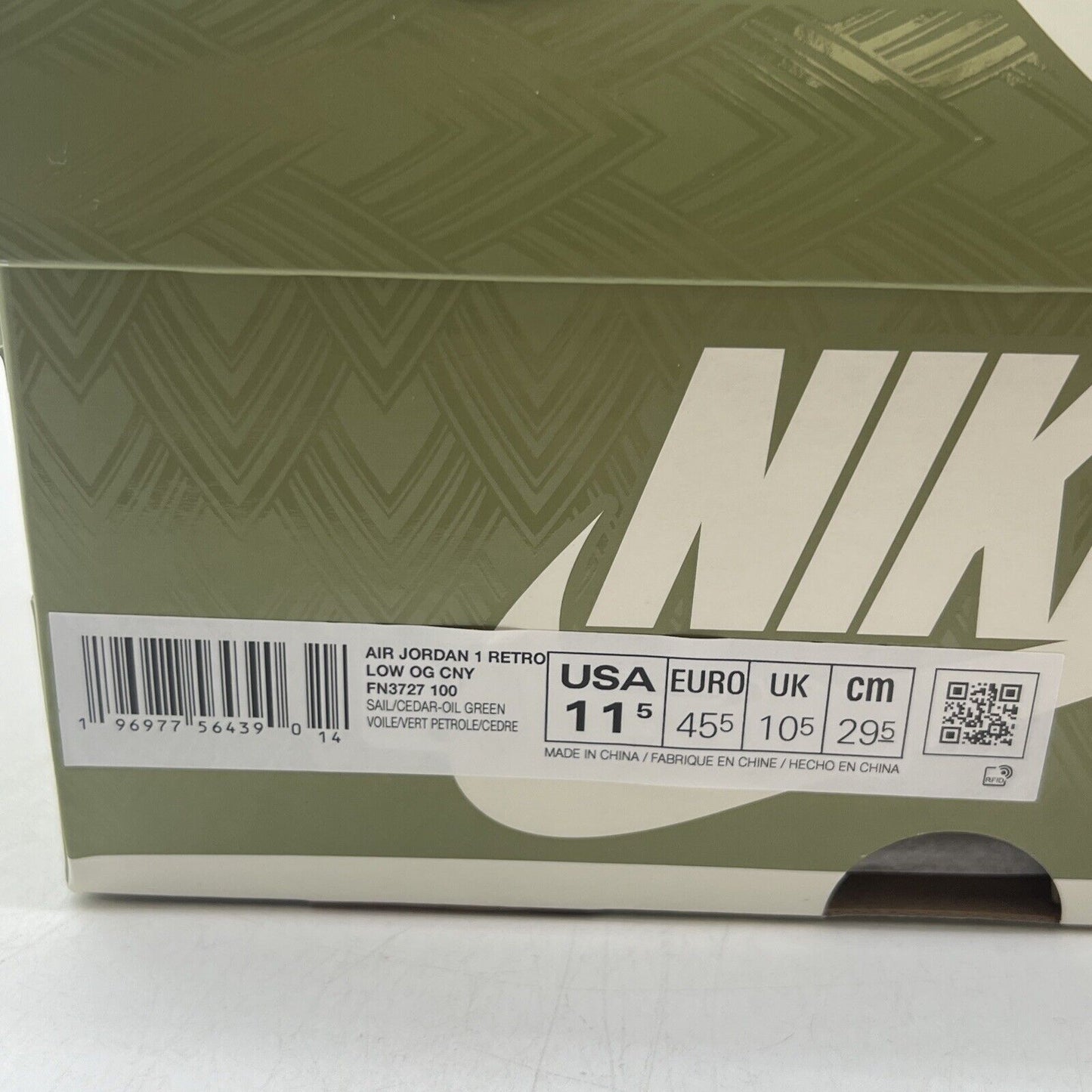 Size 11.5 - Air Jordan 1 Retro OG Low Year of the Dragon (FN3727-100)