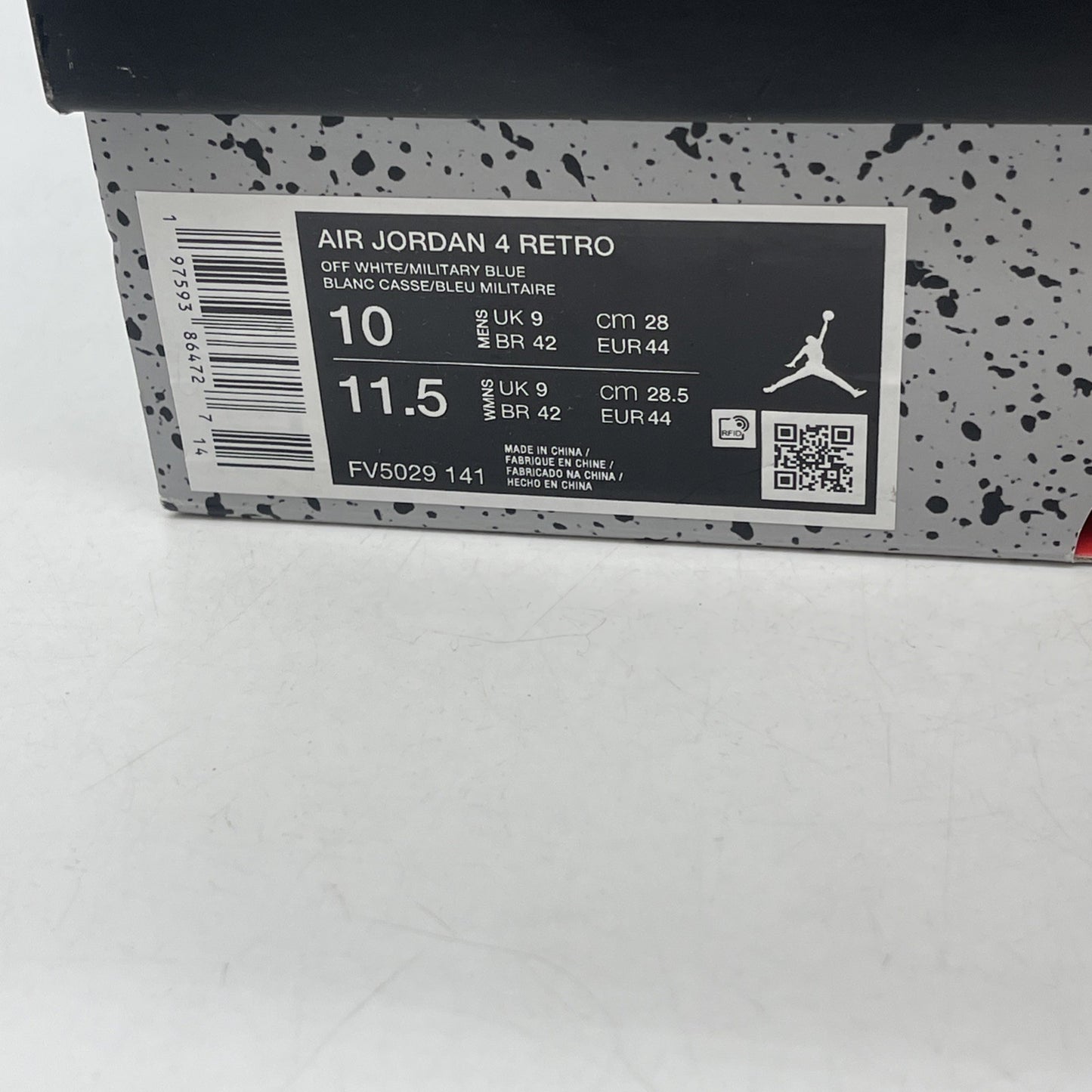 Size 10 - Air Jordan 4 Retro 2024 Military Blue (FV5029-141)