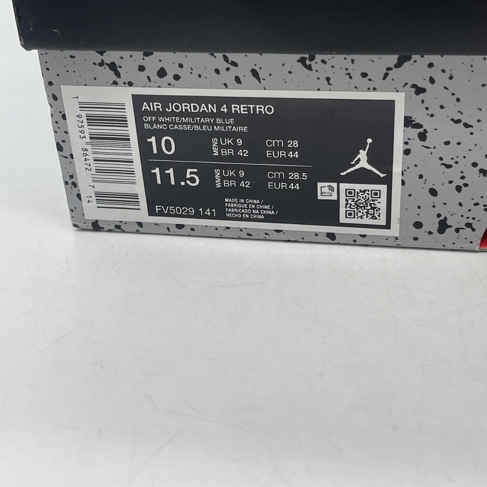 Size 10 - Air Jordan 4 Retro 2024 Military Blue (FV5029-141)
