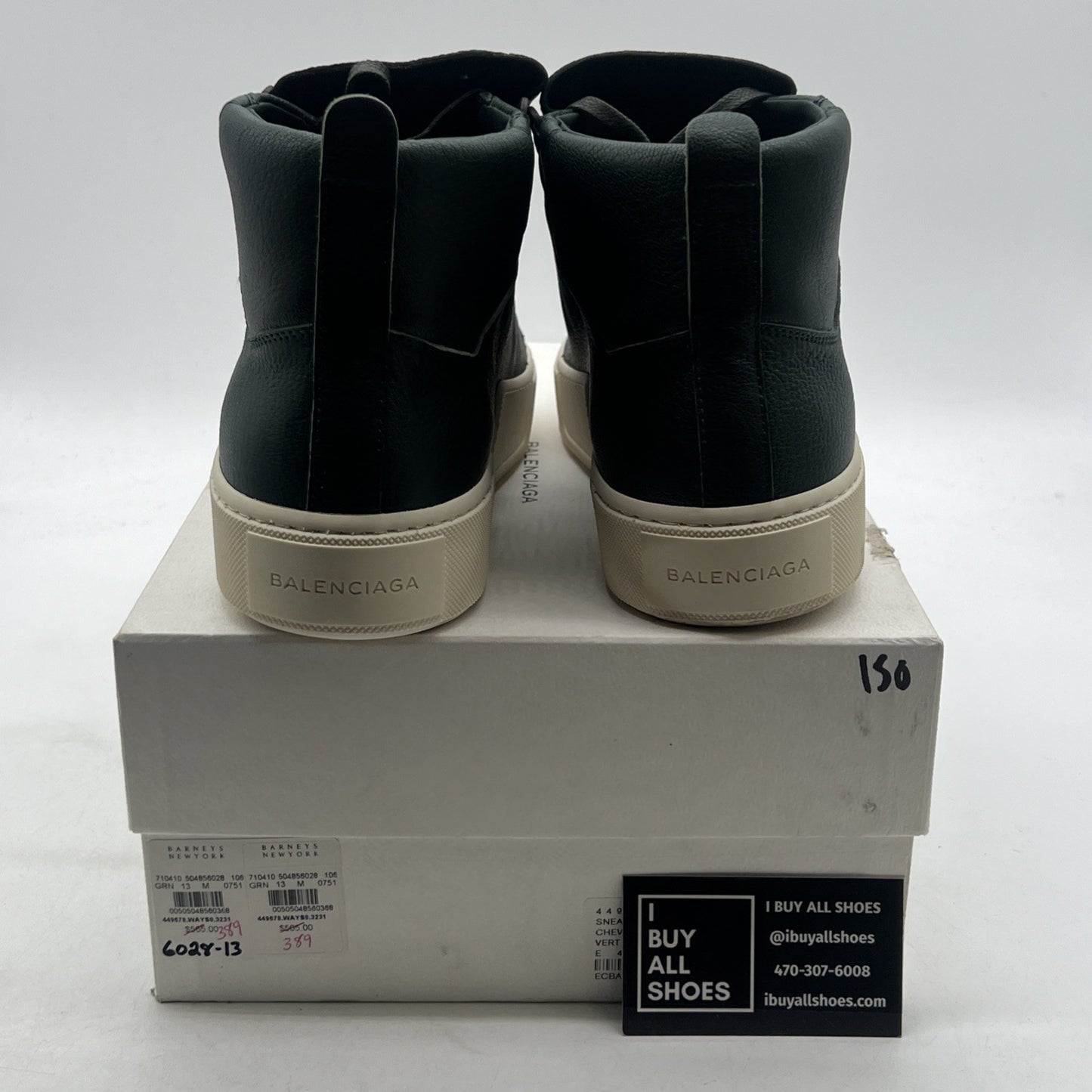 Size 46 - Balenciaga Sneakers Green Leather